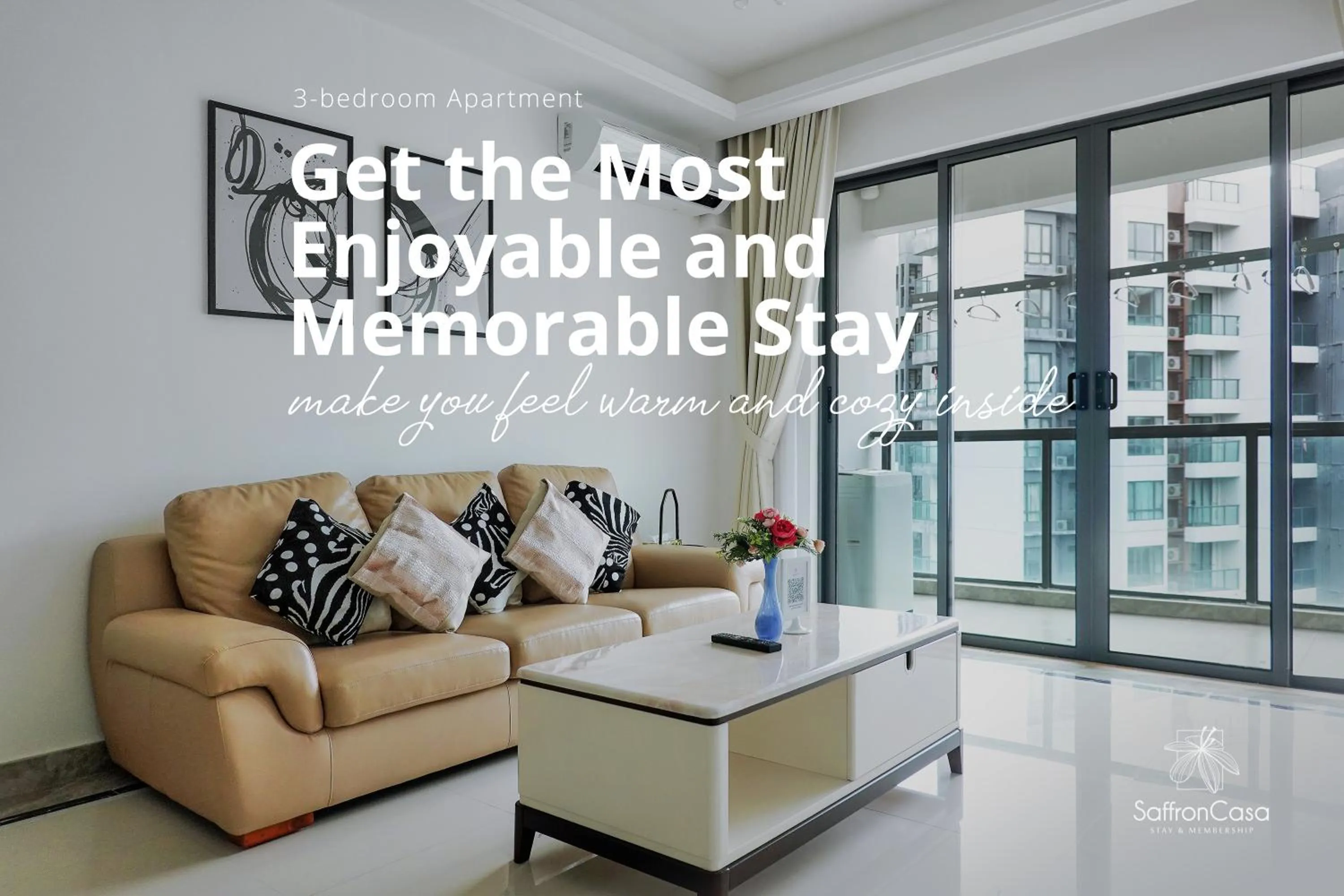 Living room in R&F Princess Cove JB By SaffronCasa JB