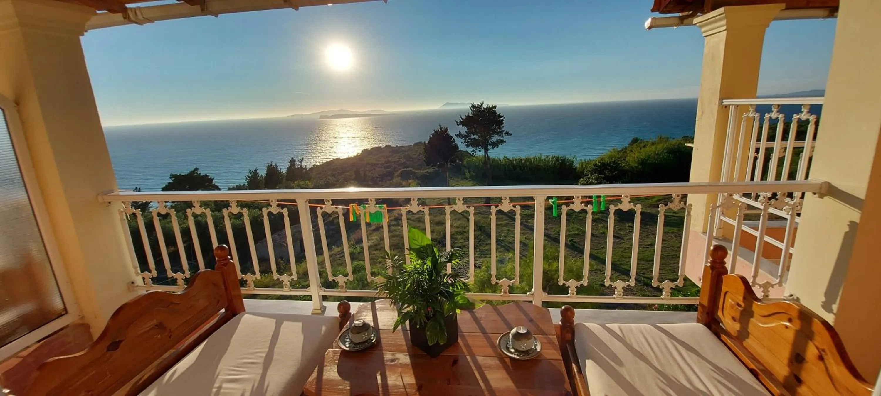 Balcony/Terrace in Nikos Apartments Corfu