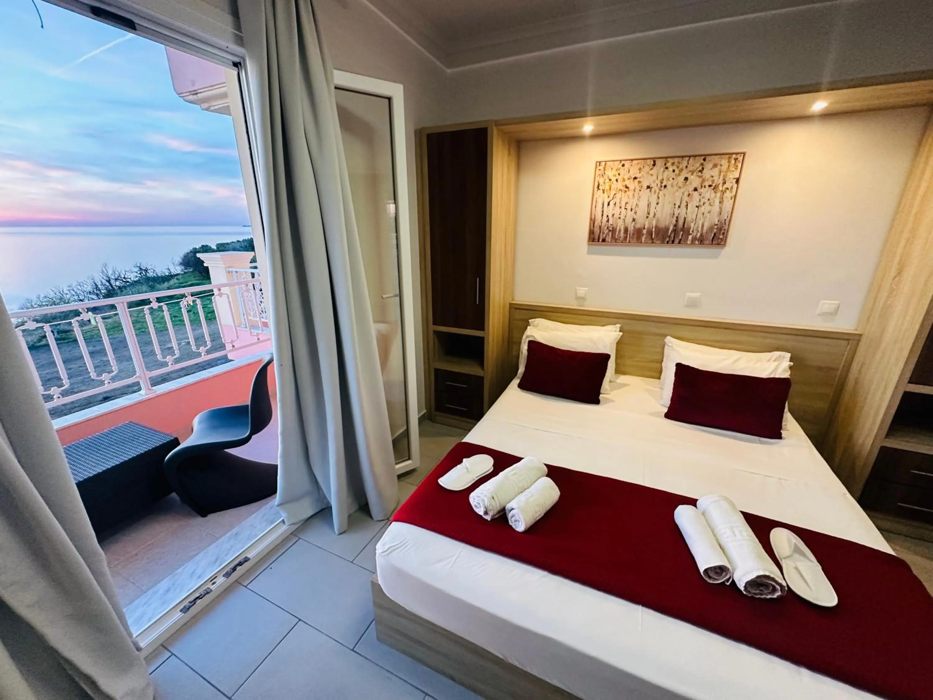 Bedroom, Bed in Nikos Apartments Corfu