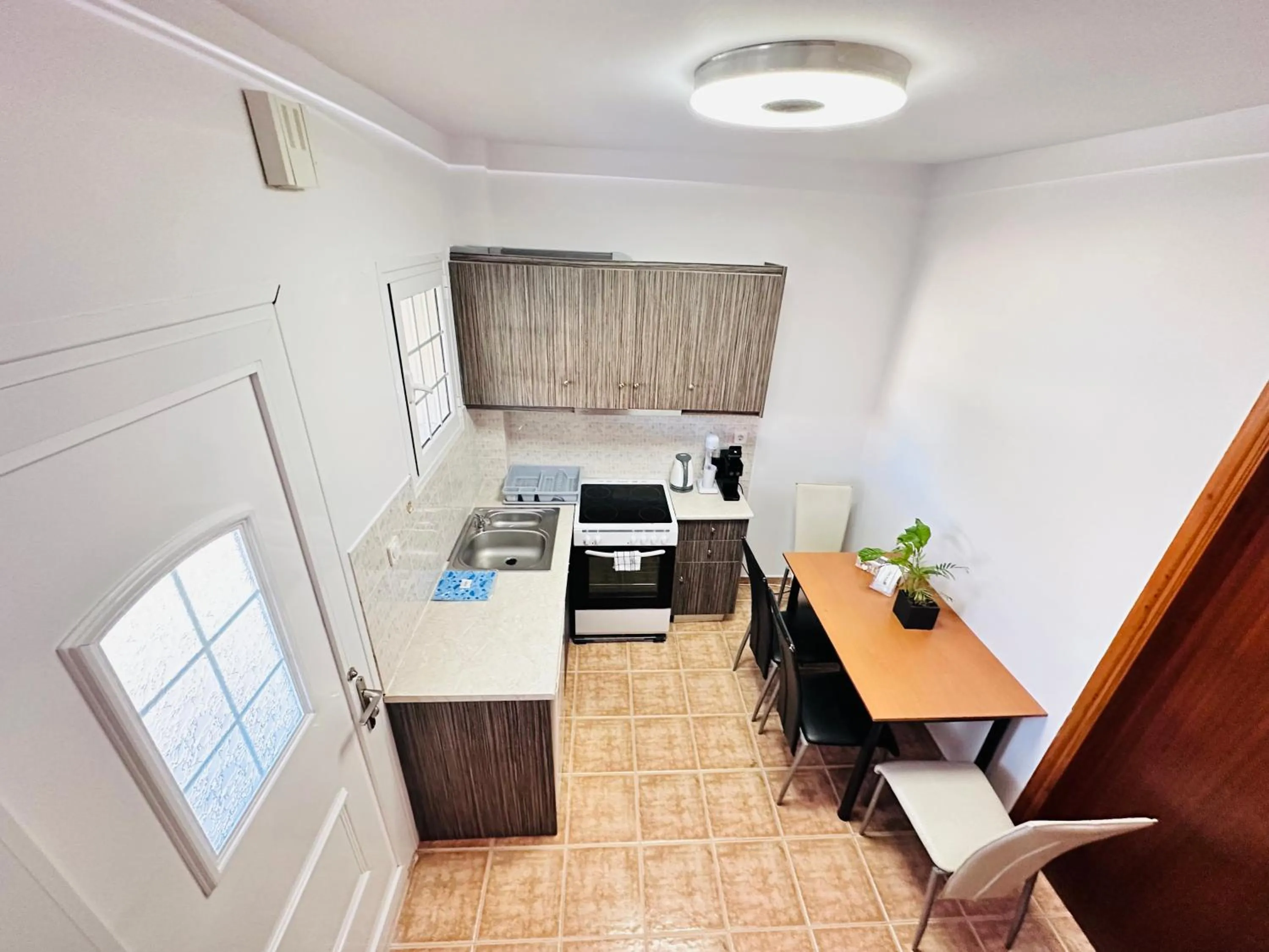 Kitchen or kitchenette in Nikos Apartments Corfu