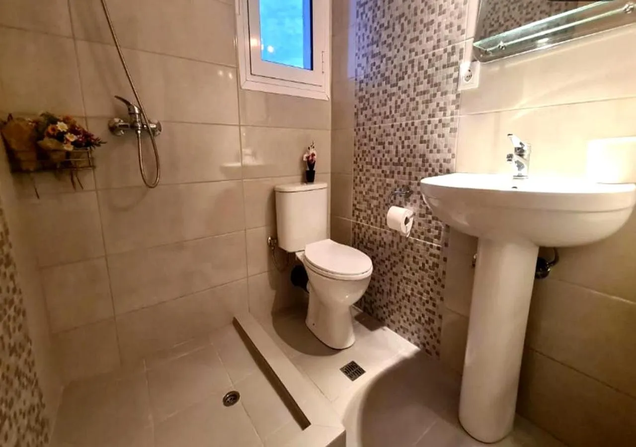 Shower in Nikos Apartments Corfu