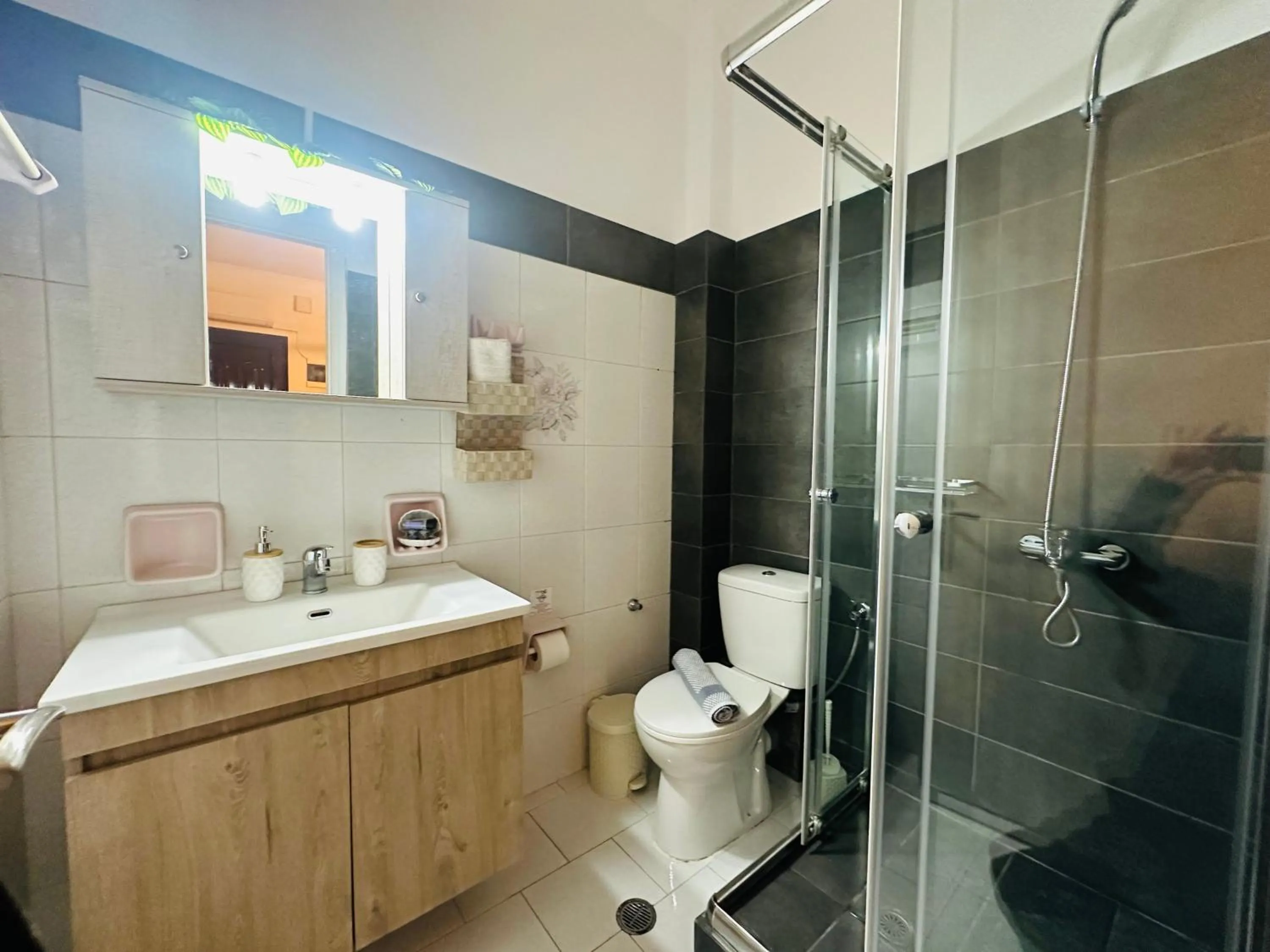 Bathroom in Nikos Apartments Corfu