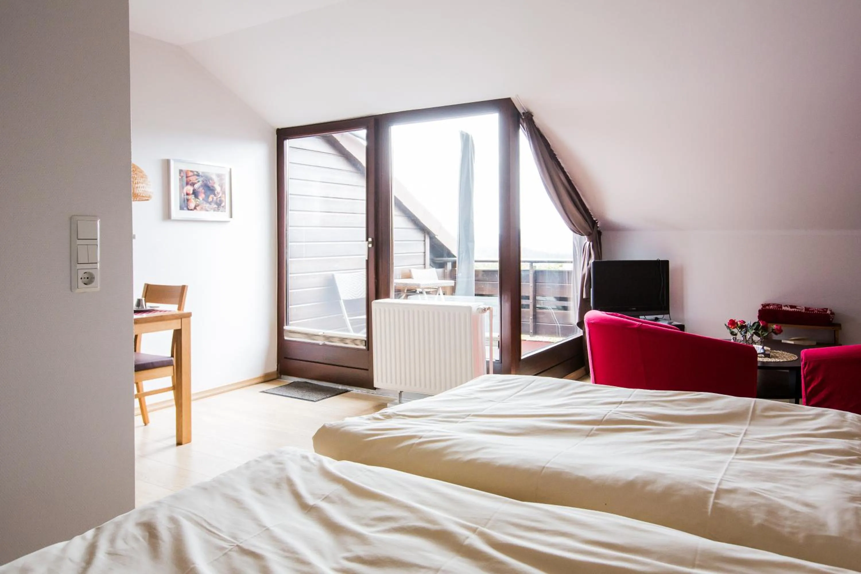 Bed in Ferienwohnanlage Prinzenhof
