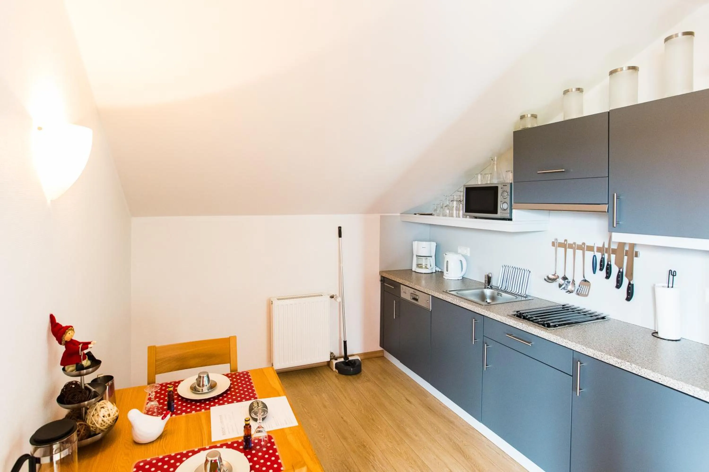 Kitchen or kitchenette in Ferienwohnanlage Prinzenhof