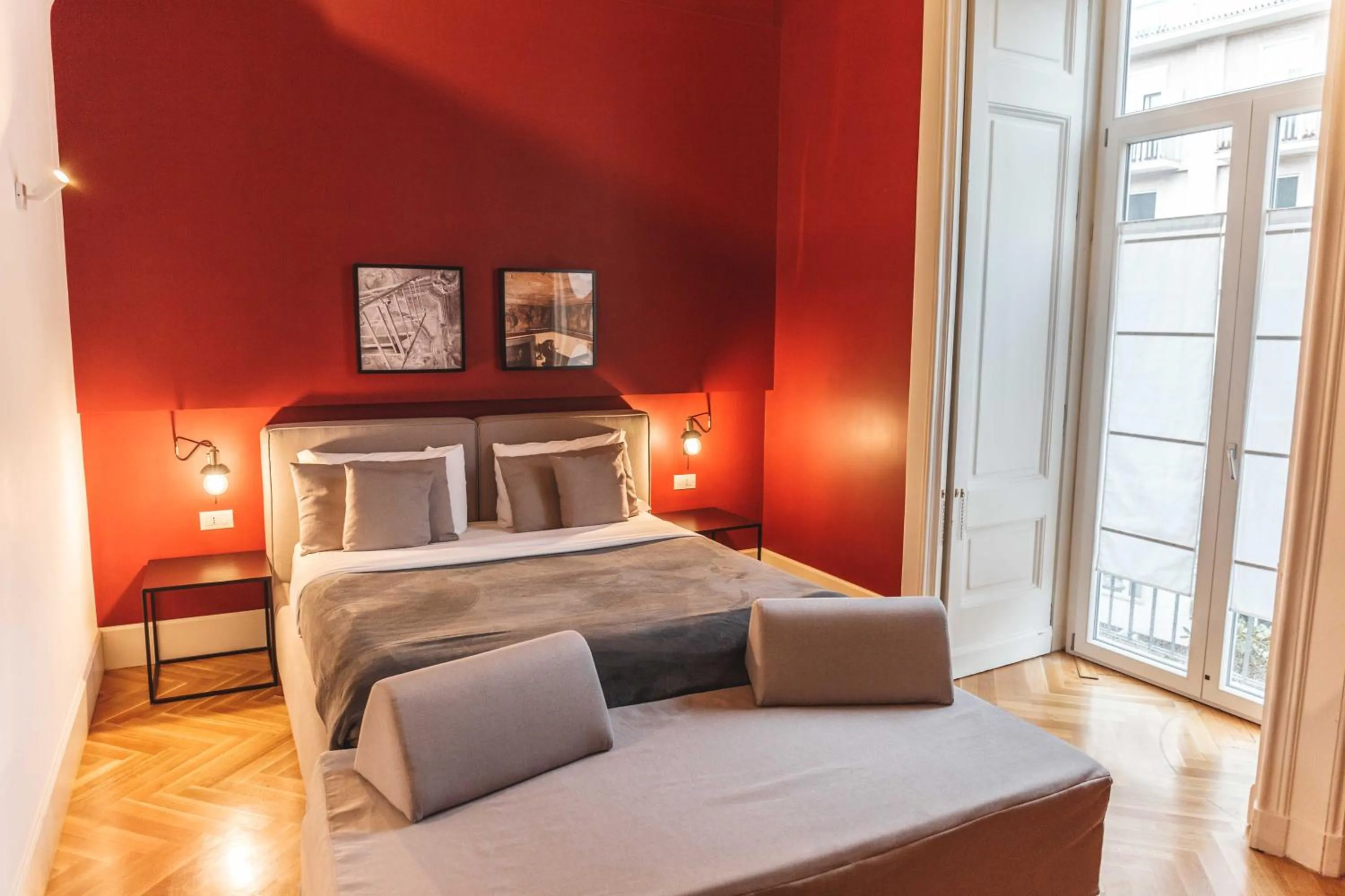 Balcony/Terrace, Bed in Relais Della Porta