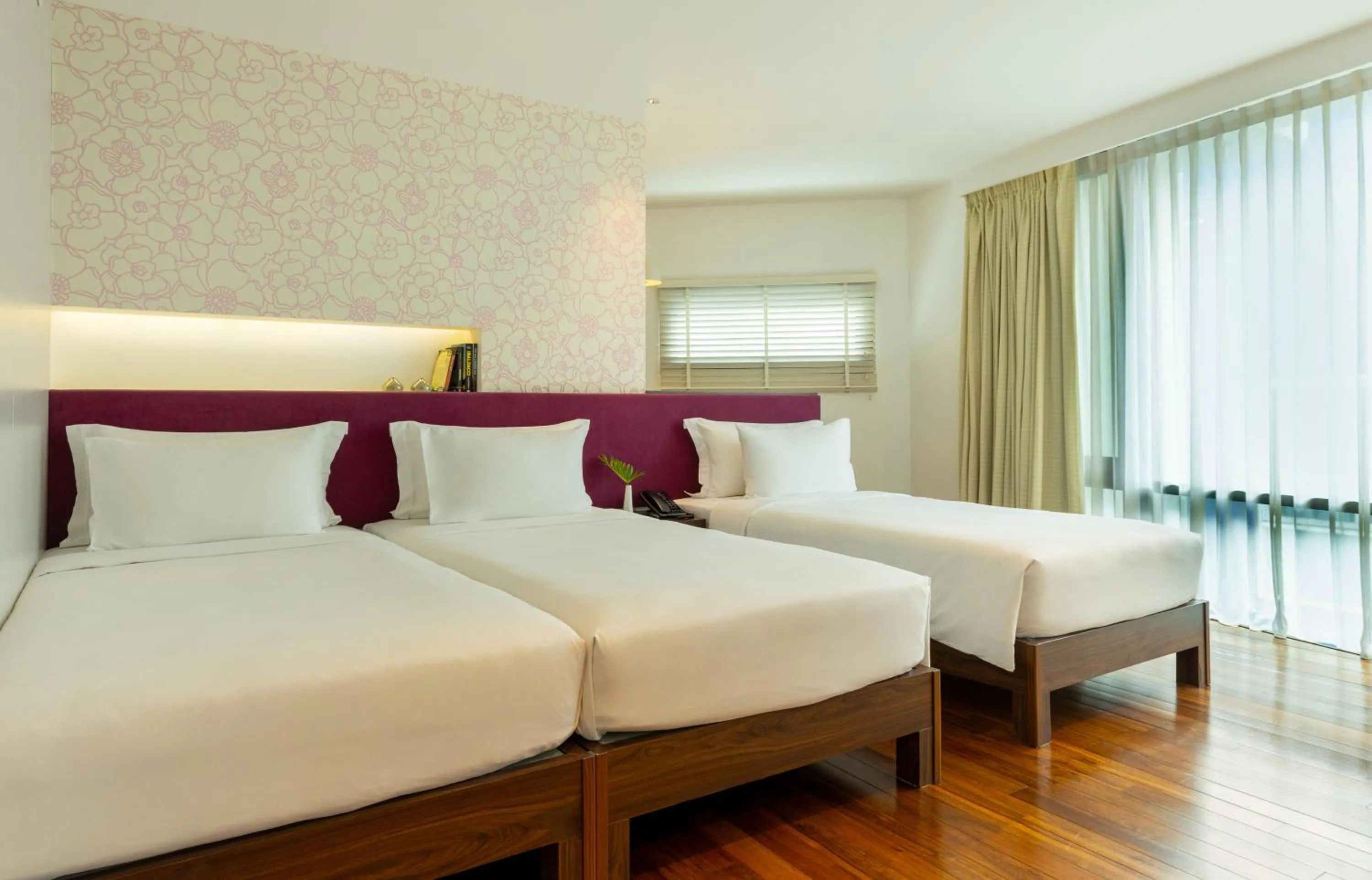 Bed in LiT BANGKOK Hotel