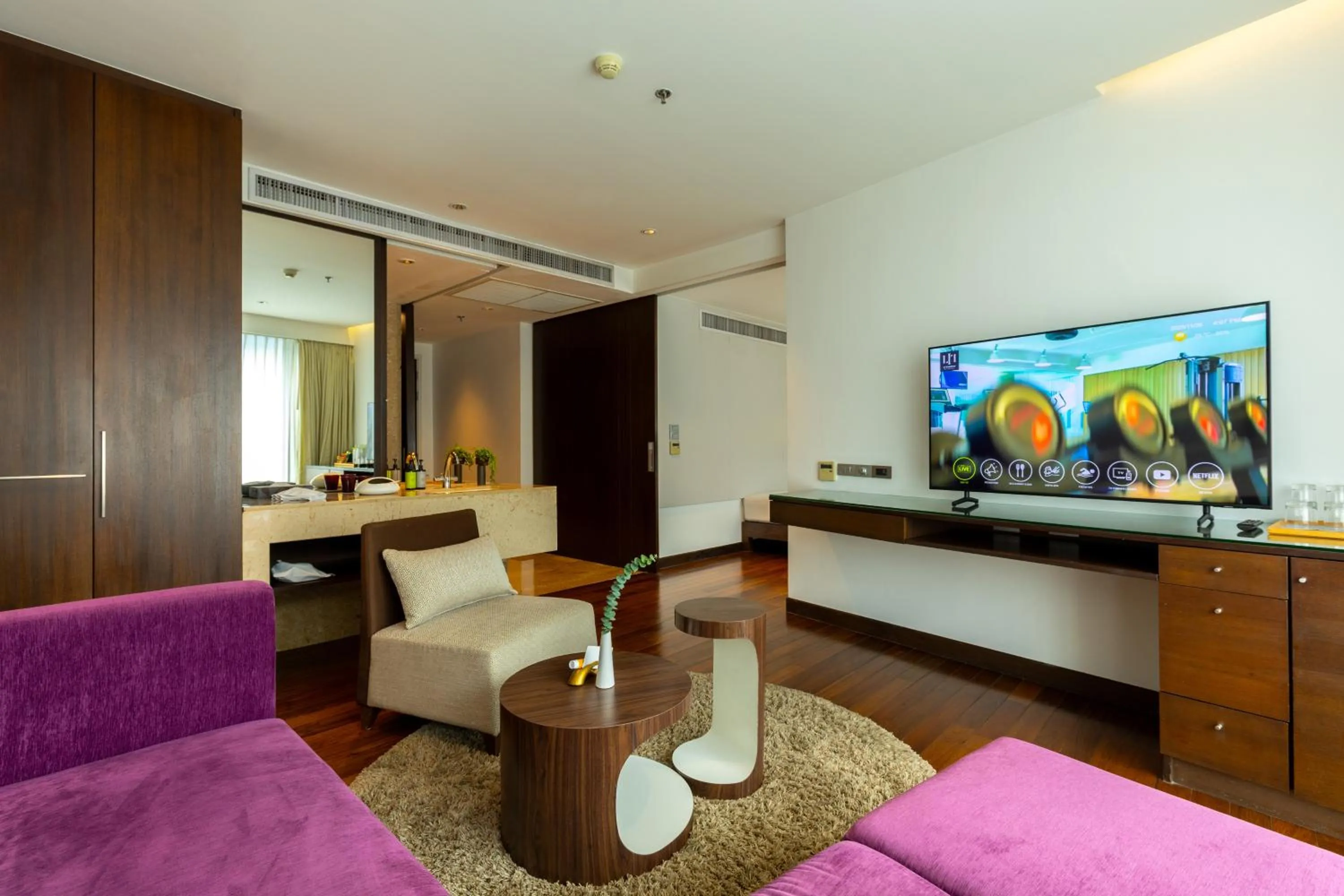 Living room in LiT BANGKOK Hotel