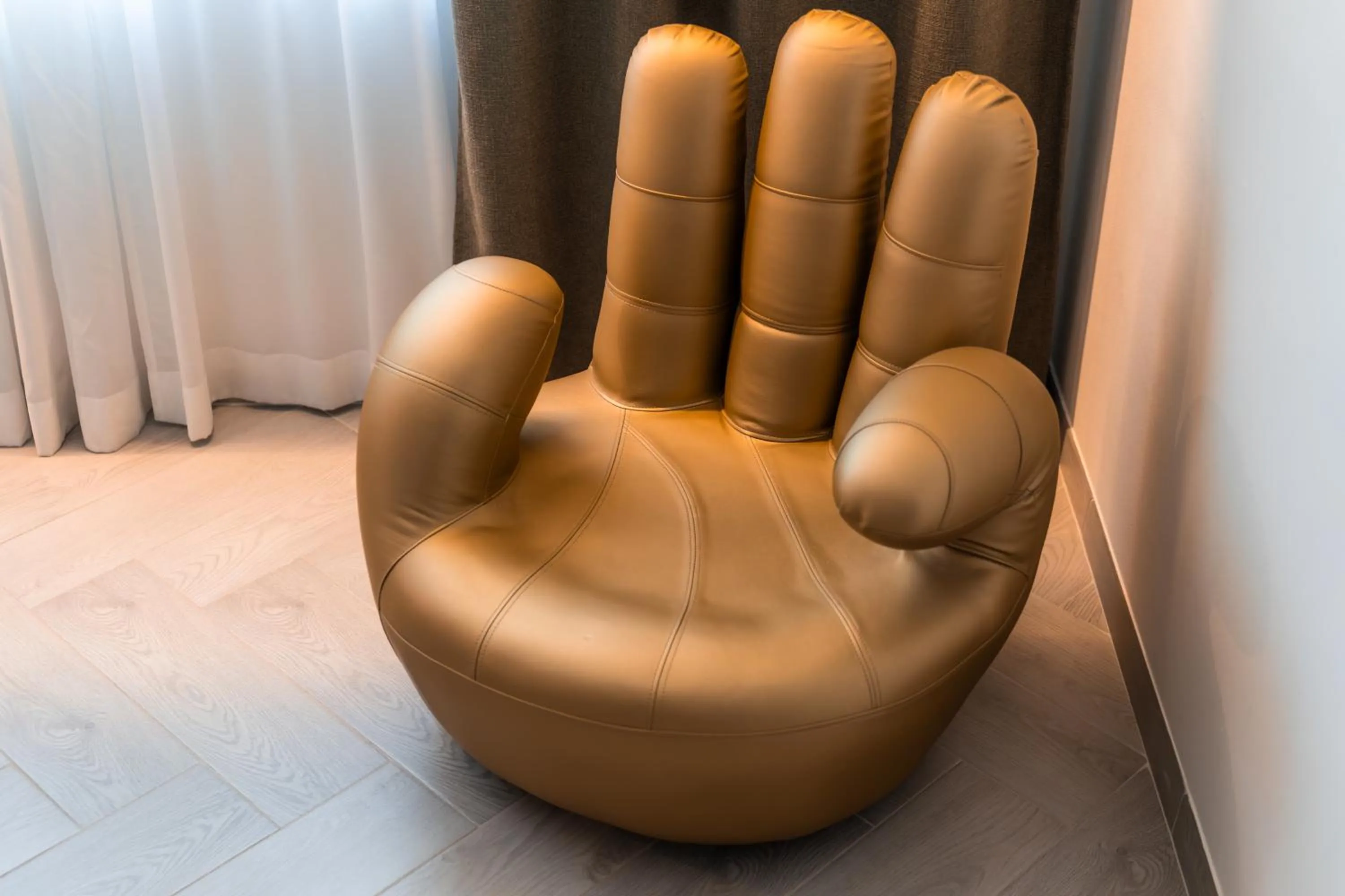 Living room in goldfinger + suites