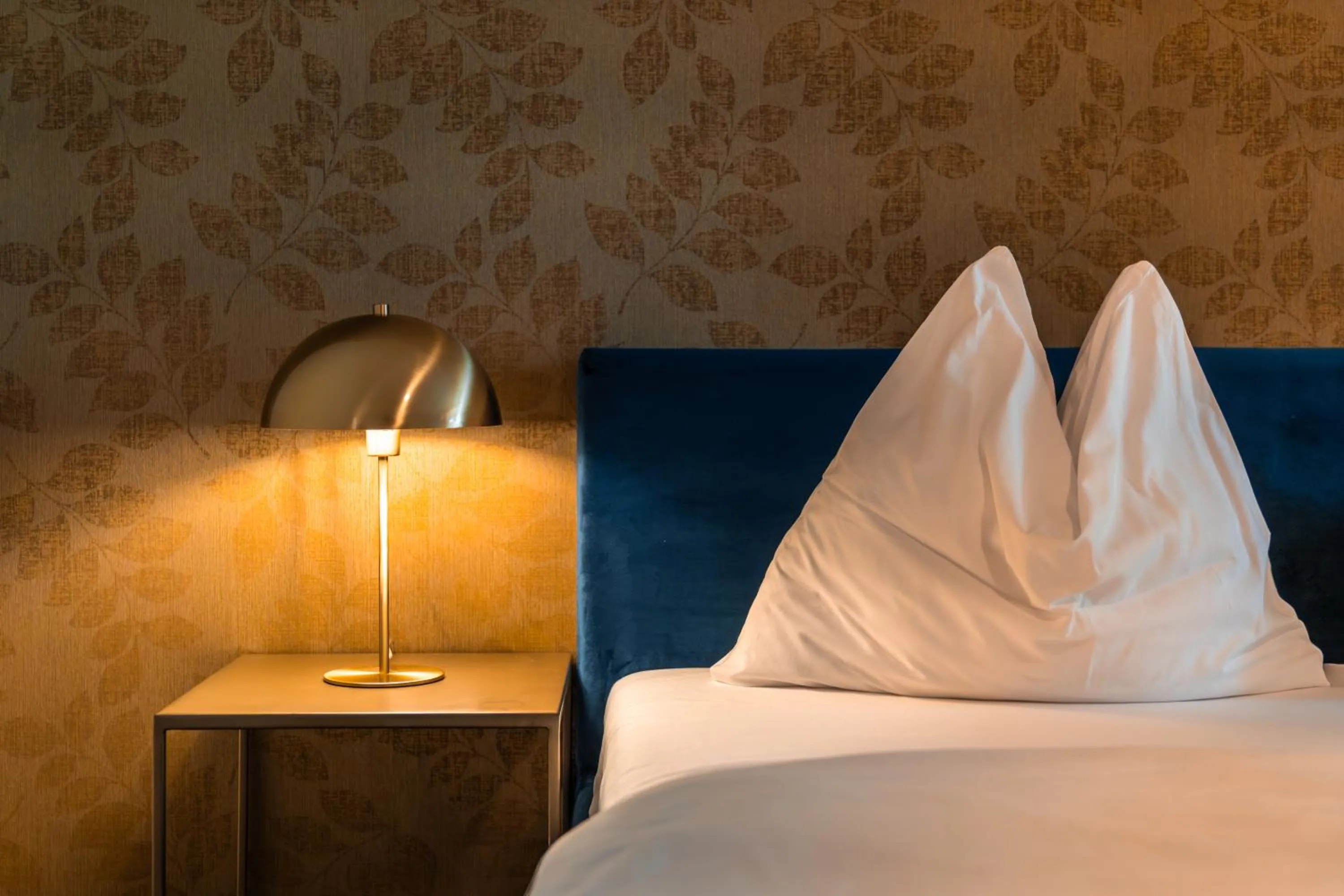 Bedroom, Bed in goldfinger + suites