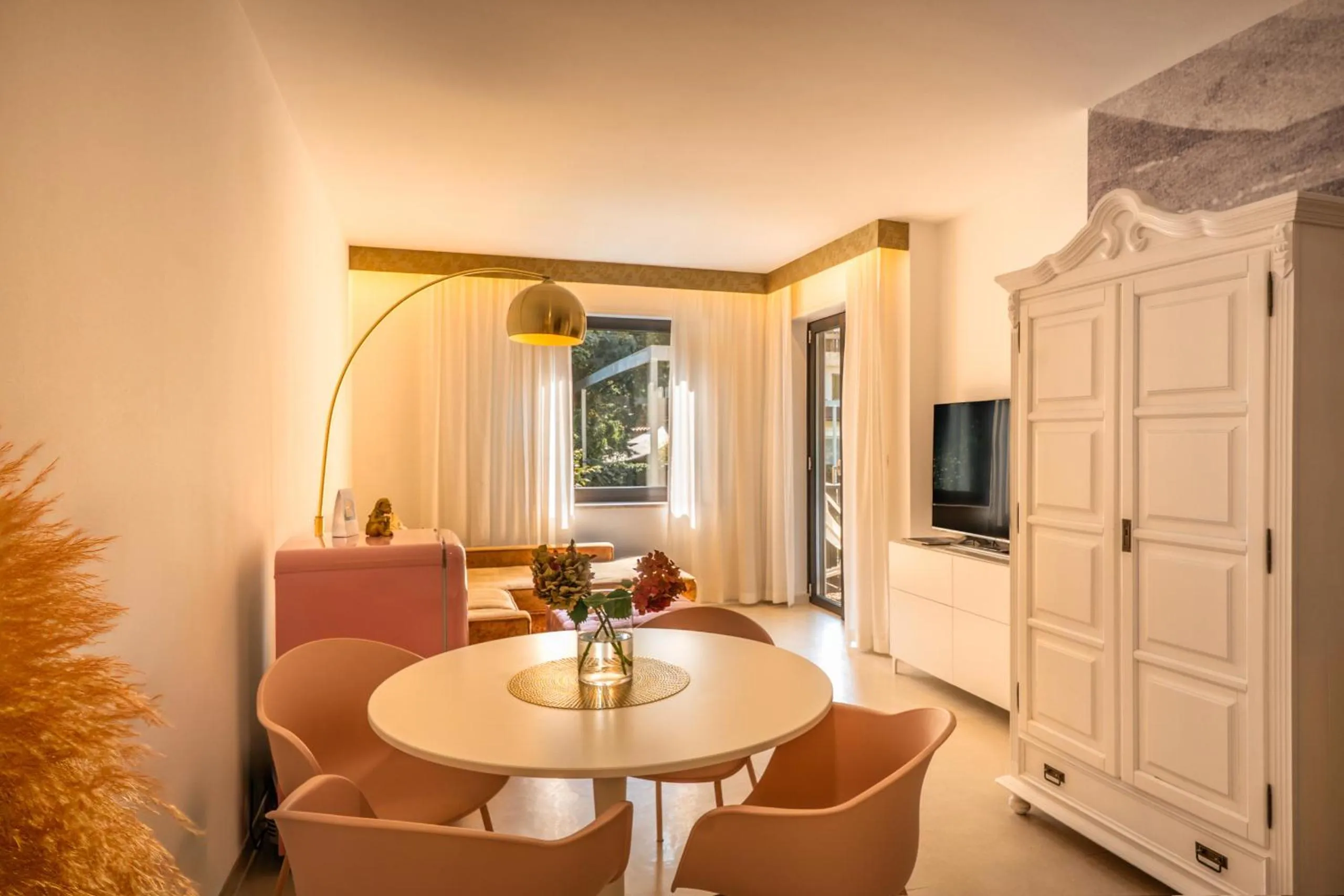 Living room in goldfinger + suites