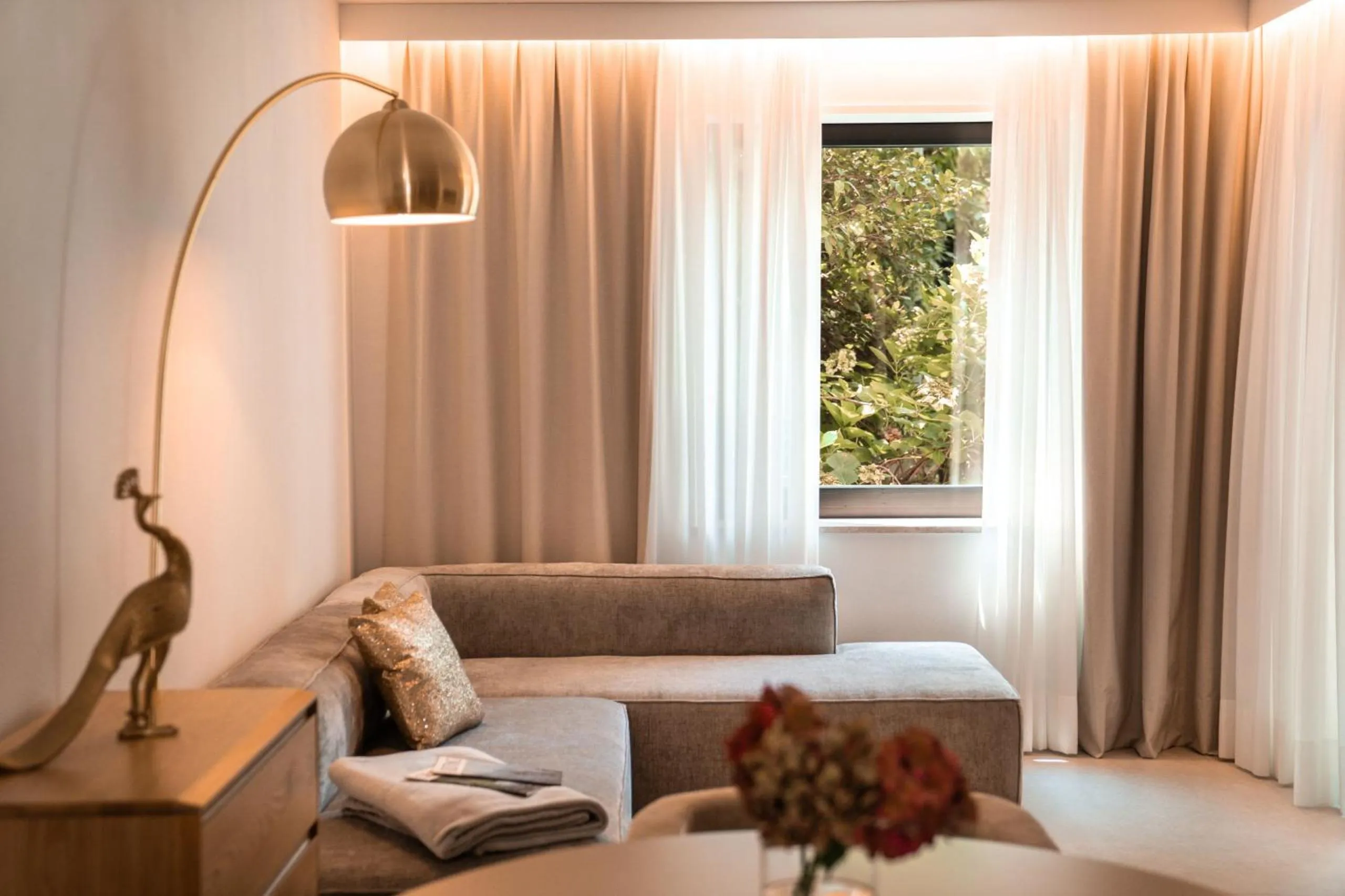 Living room in goldfinger + suites