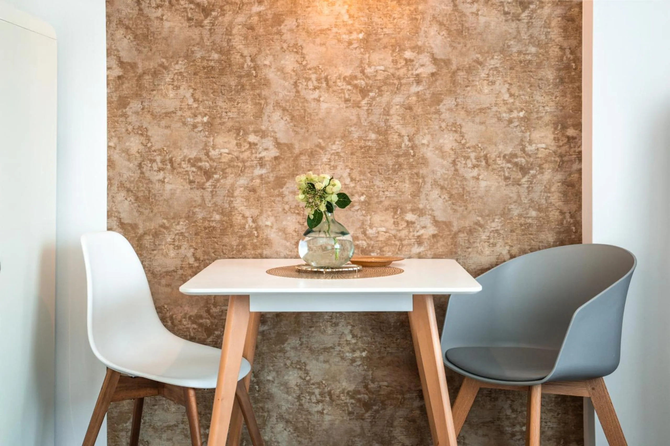 Seating area in goldfinger + suites