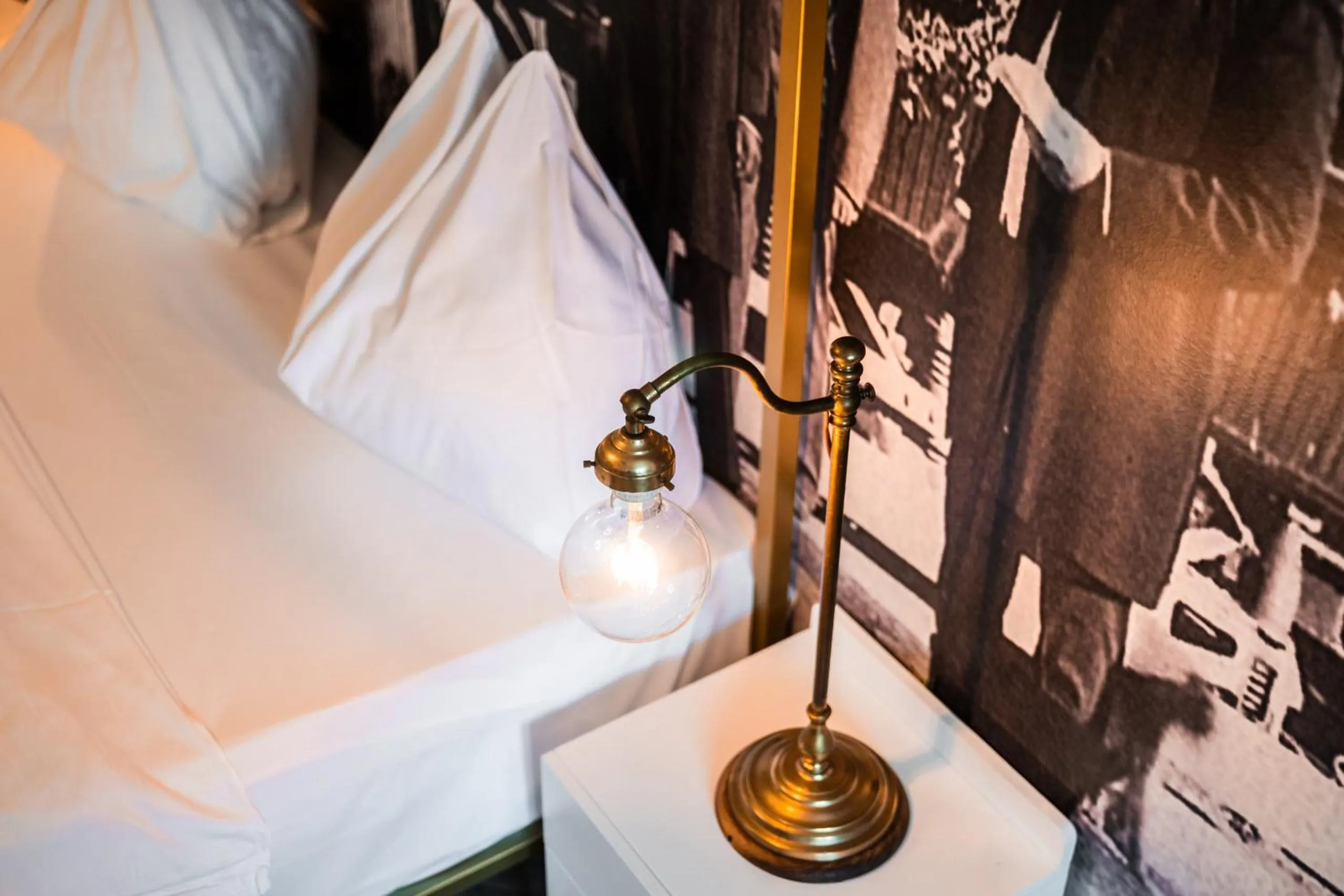 Bedroom, Bed in goldfinger + suites