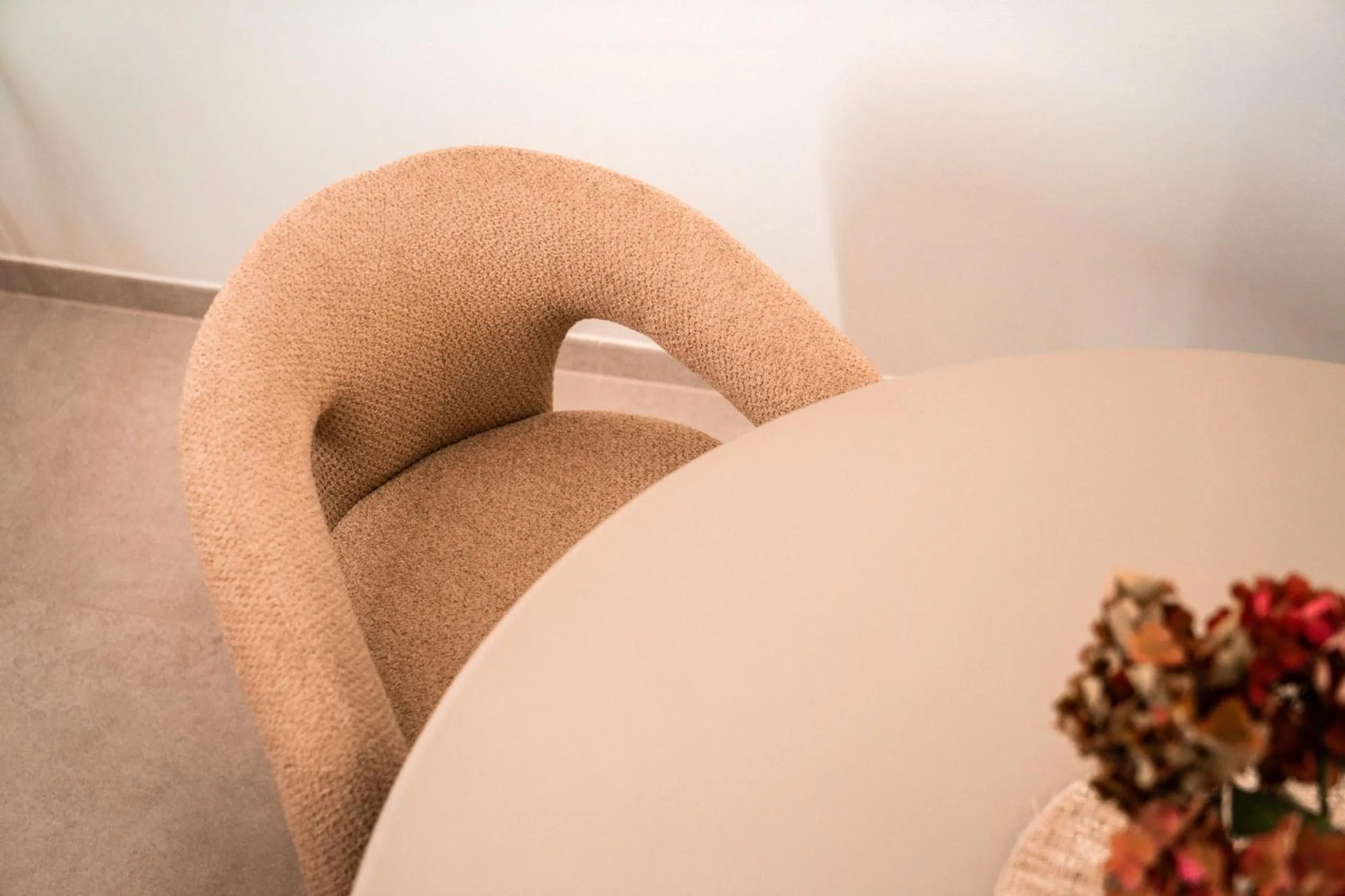 Seating area in goldfinger + suites