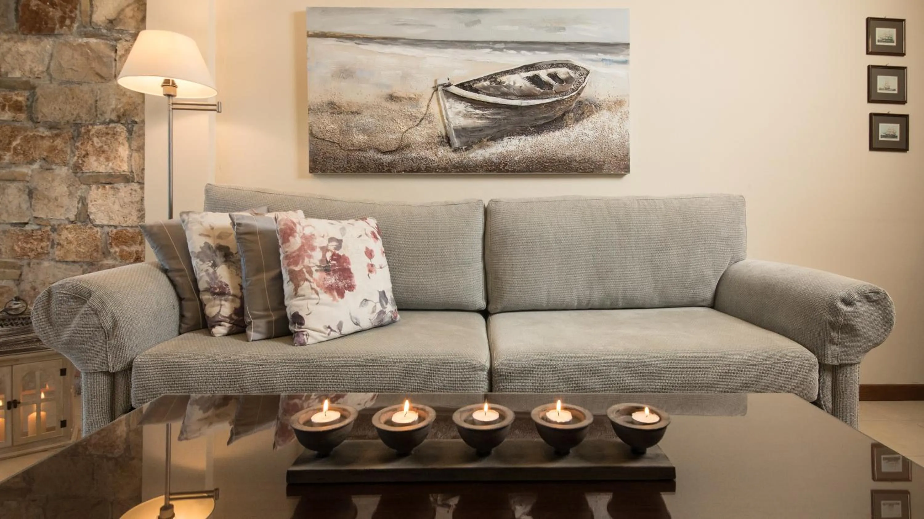 Bed in Enalio Suites