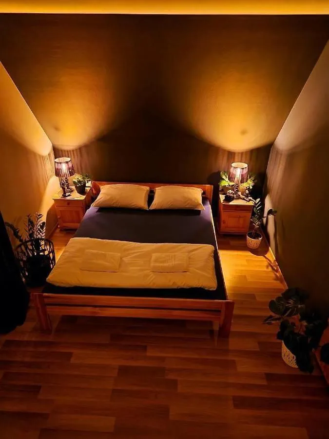 Bed in Pensjonat Harmatówka - ATRAKCYJNY PAKIET ŚWIĄTECZNY - blisko basenów termalnych