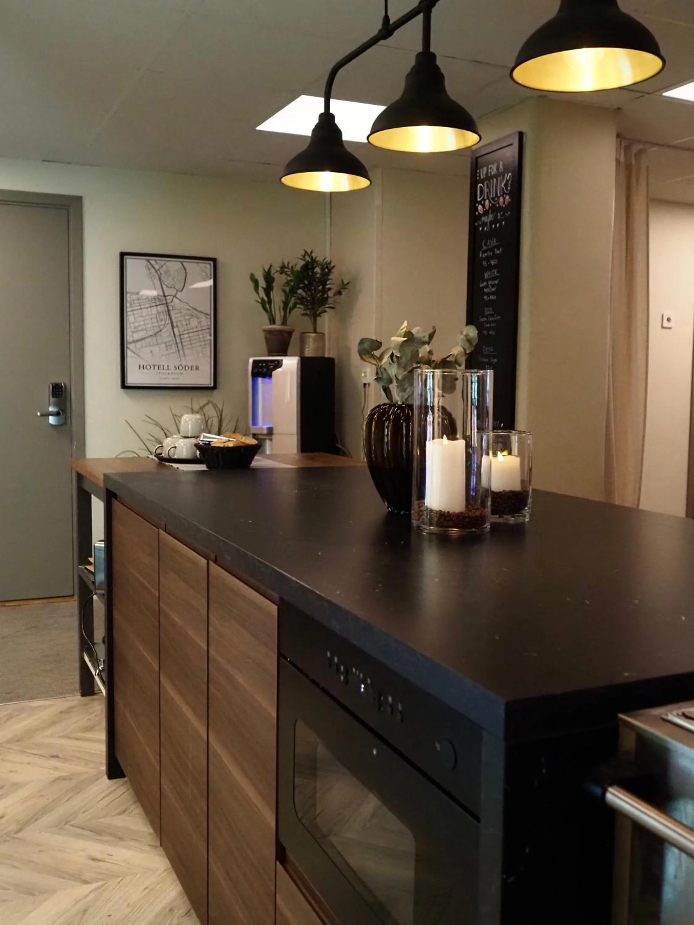 Kitchen or kitchenette in Hotel Söder