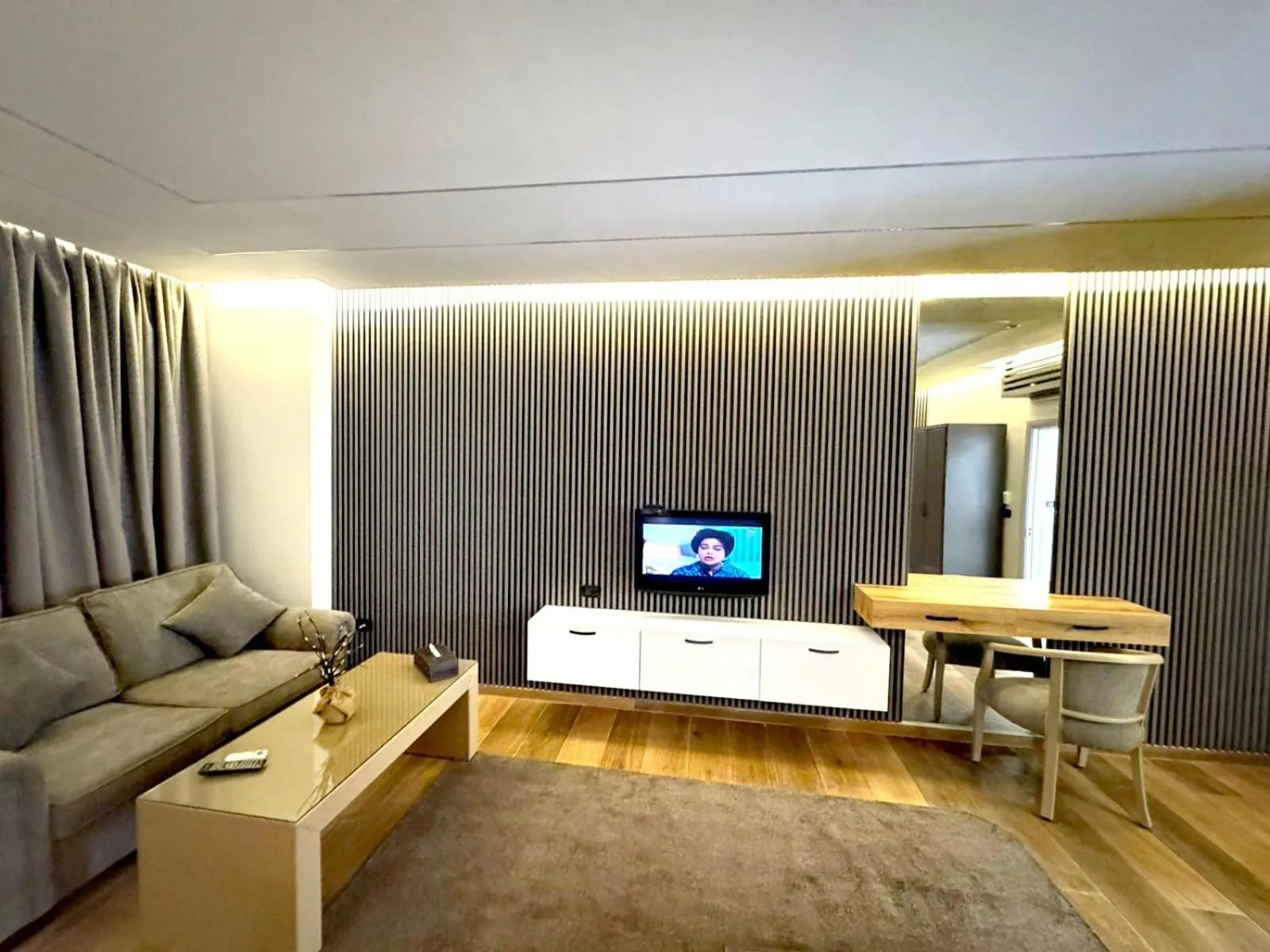 Seating area in Queens Suite Hotel