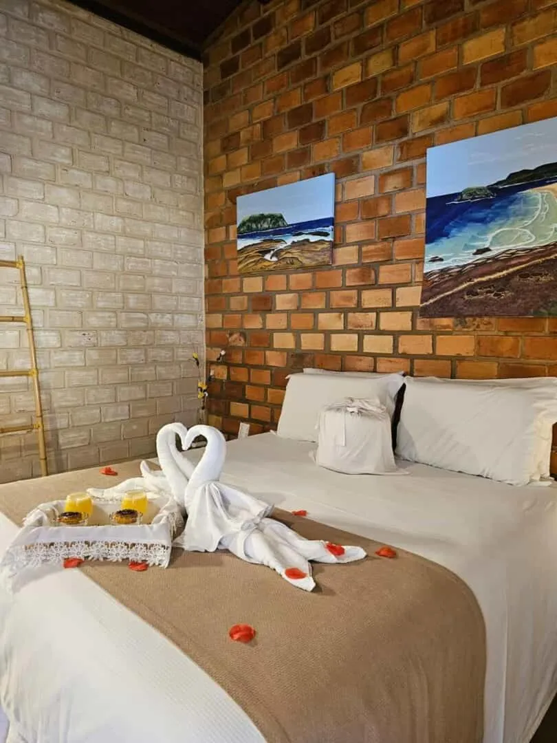 Bed in Pousada Mar Aberto