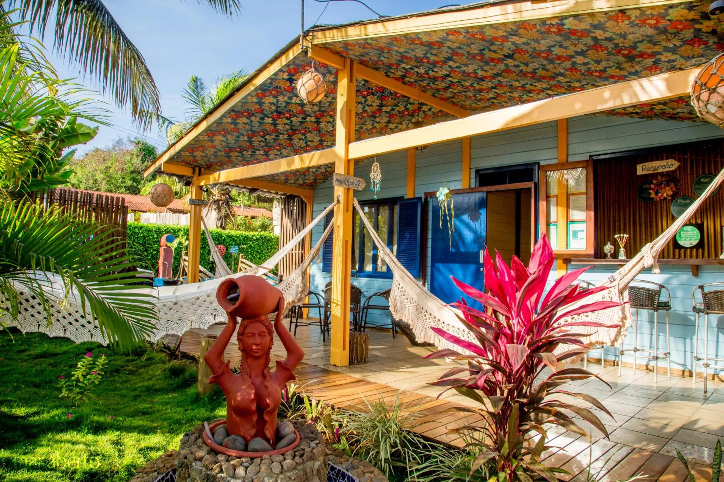 Patio in Pousada Mar Aberto