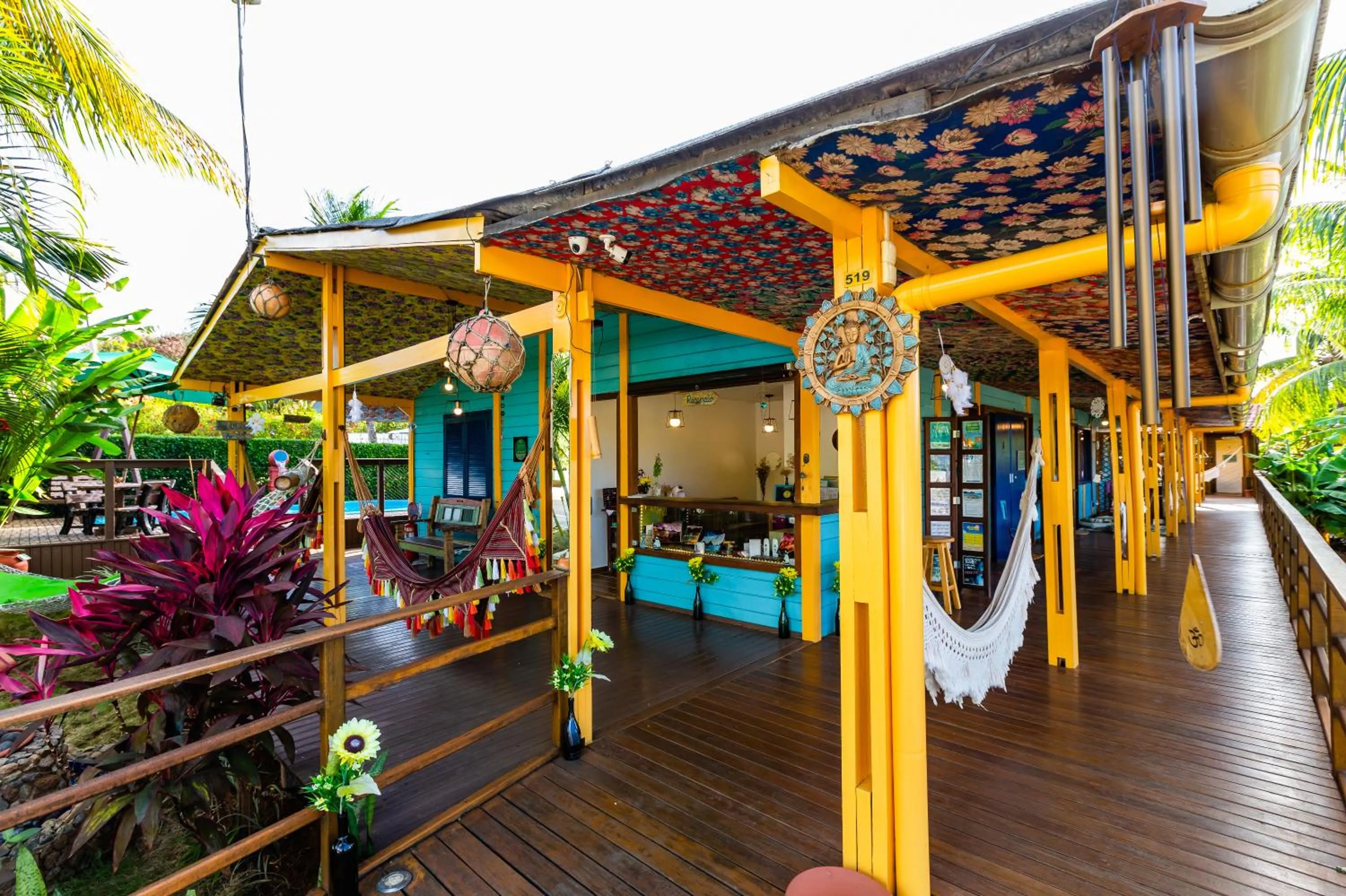 Seating area in Pousada Mar Aberto