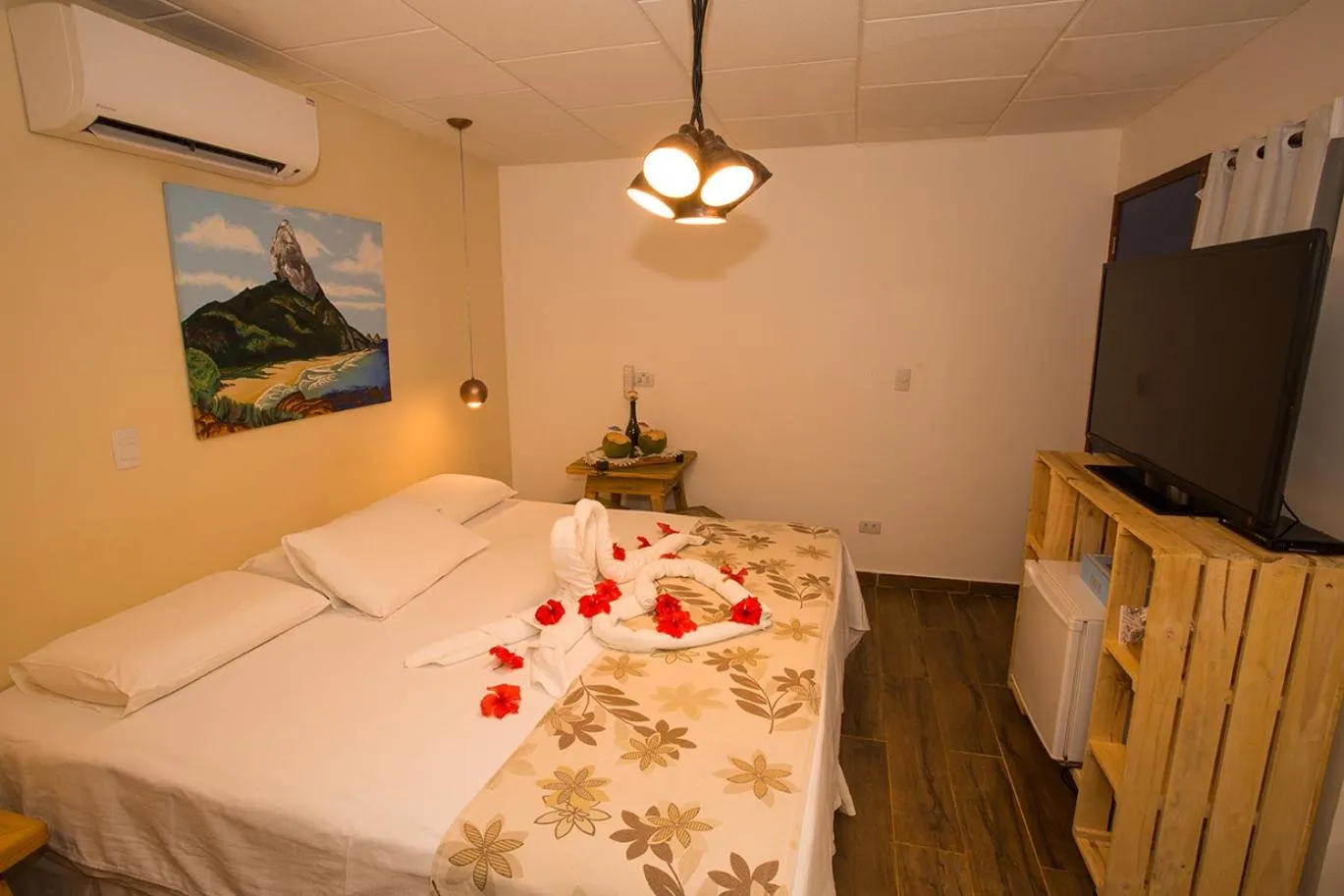 Bedroom, Bed in Pousada Mar Aberto