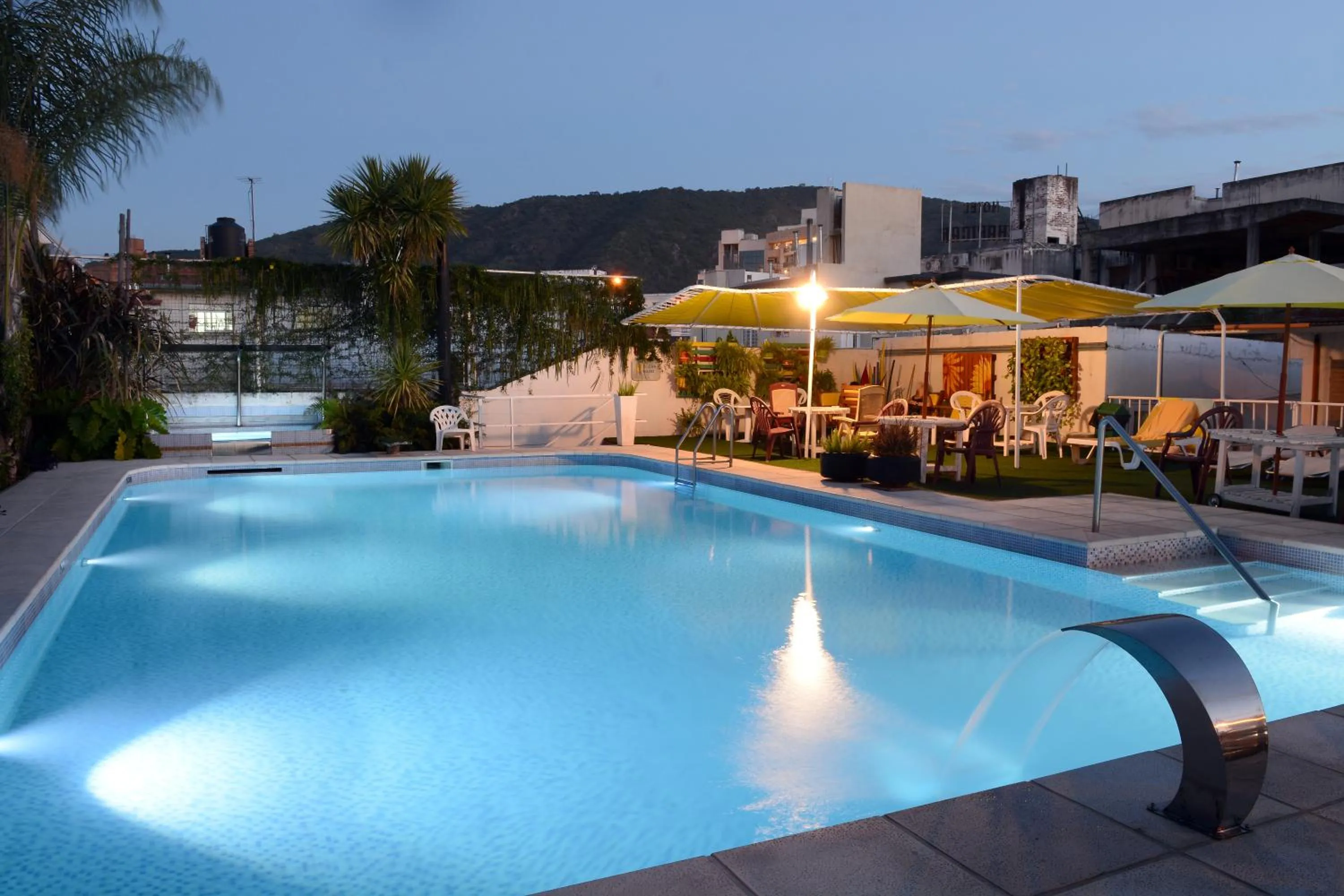 Pool view in Hotel Capvio