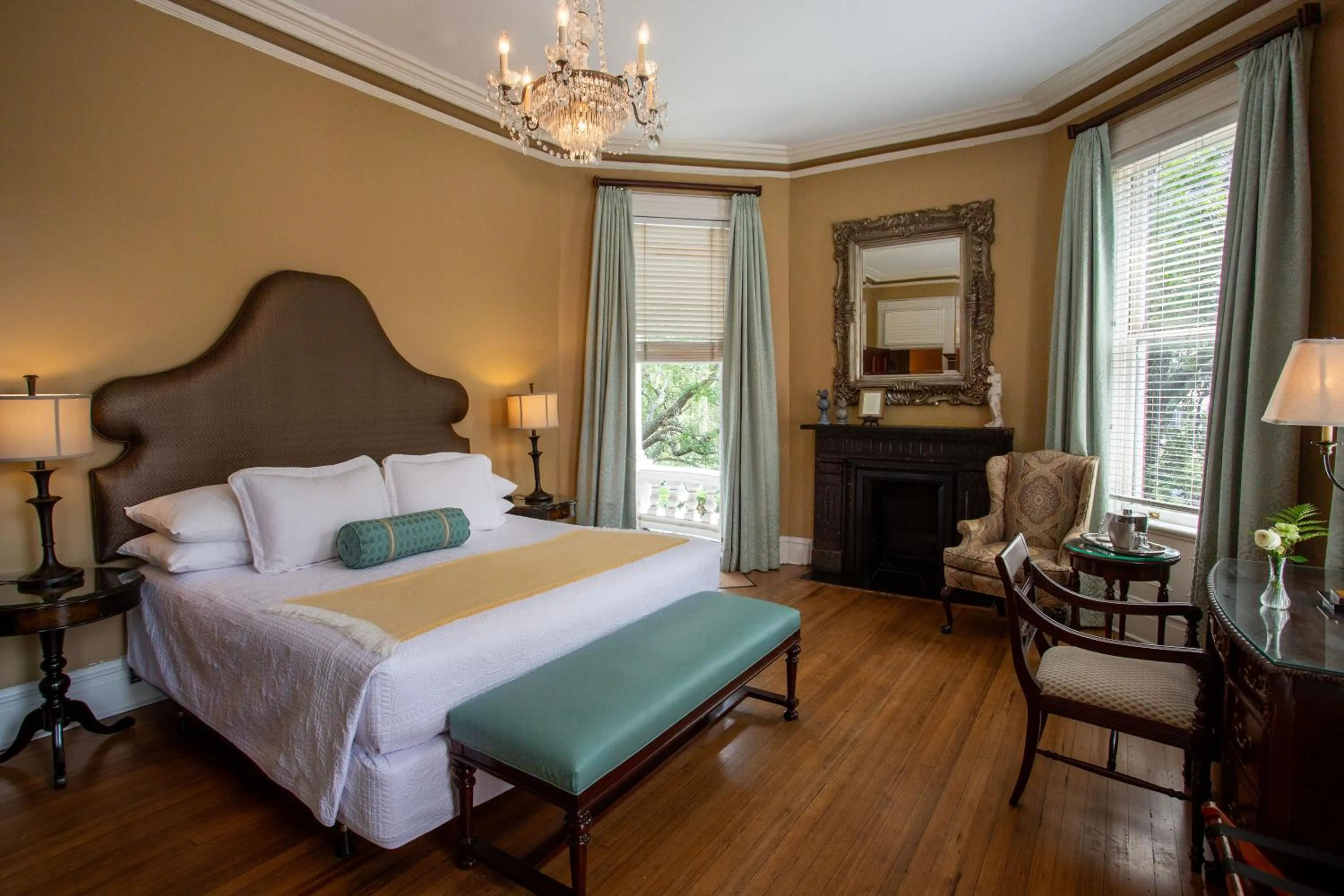 Bedroom, Bed in Kehoe House, Historic Inns of Savannah Collection
