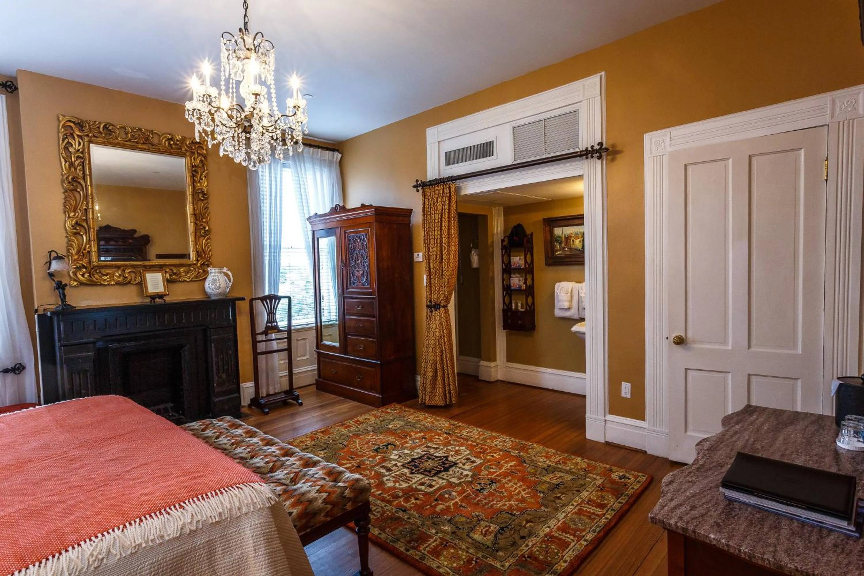 Photo of the whole room, Bed in Kehoe House, Historic Inns of Savannah Collection