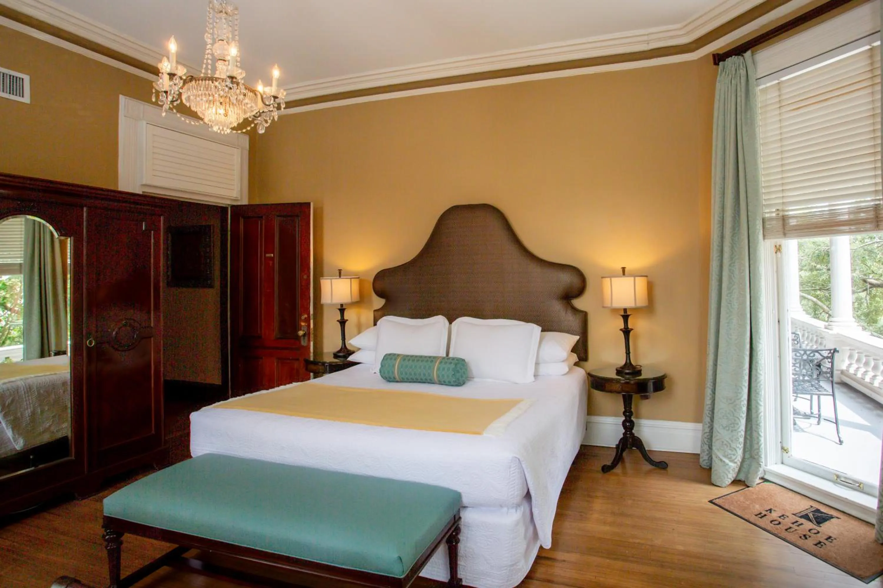 Bedroom, Bed in Kehoe House, Historic Inns of Savannah Collection
