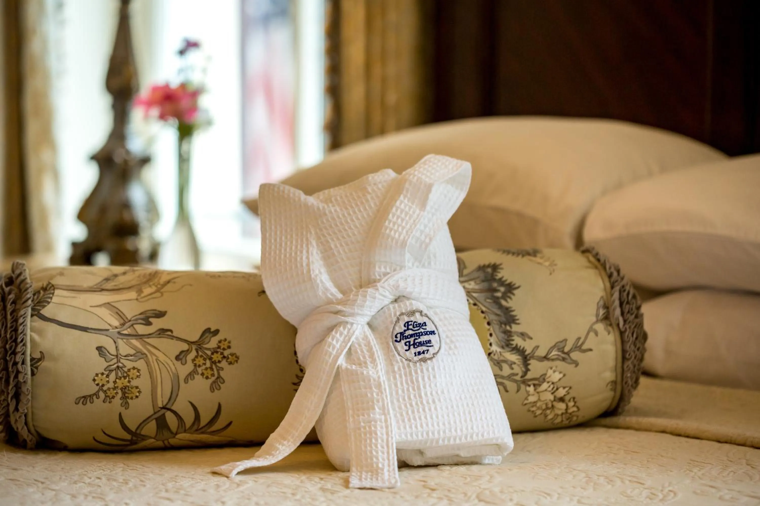 Bed in Eliza Thompson House, Historic Inns of Savannah Collection
