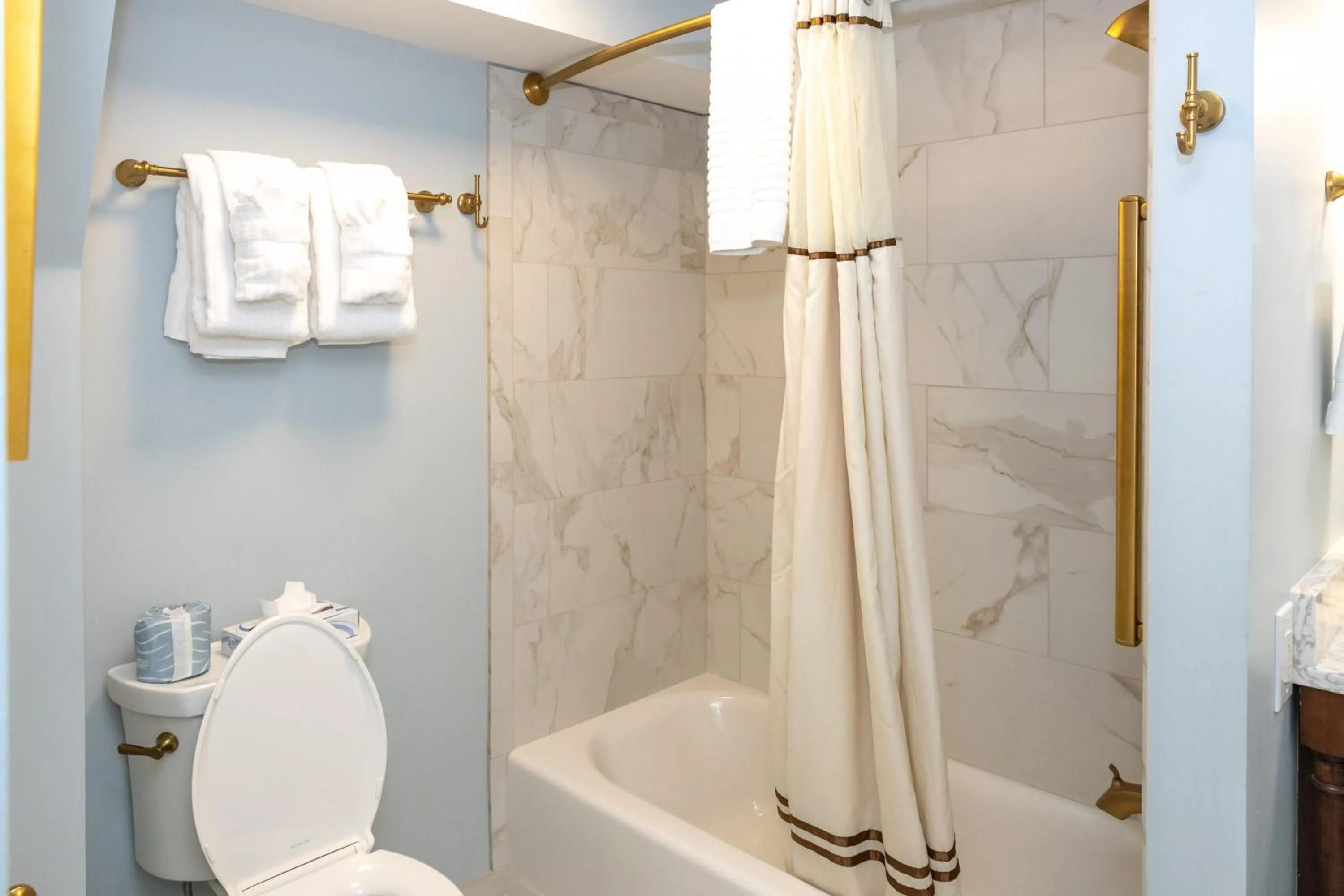 Shower in Eliza Thompson House, Historic Inns of Savannah Collection