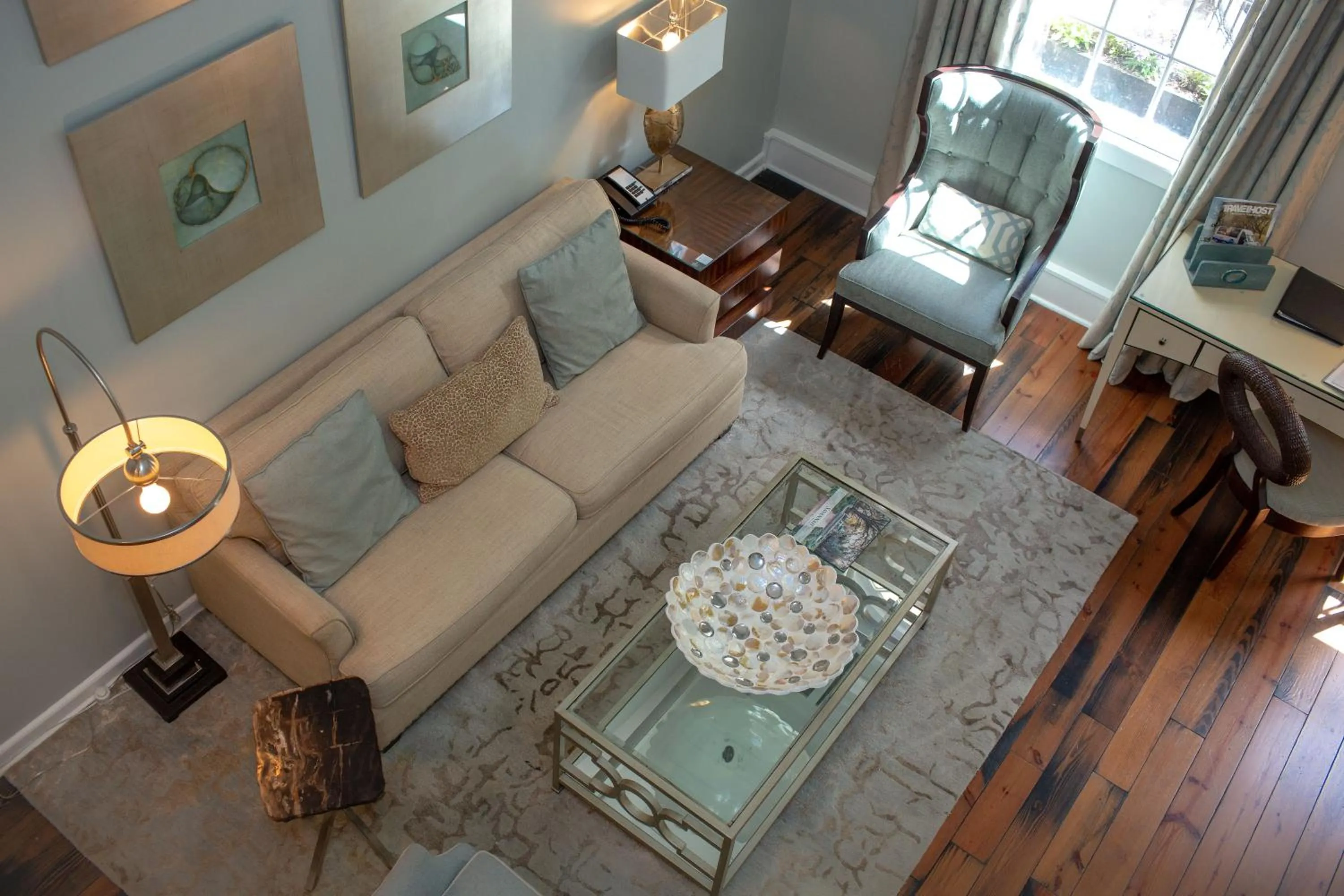 Living room in Olde Harbour Inn, Historic Inns of Savannah Collection