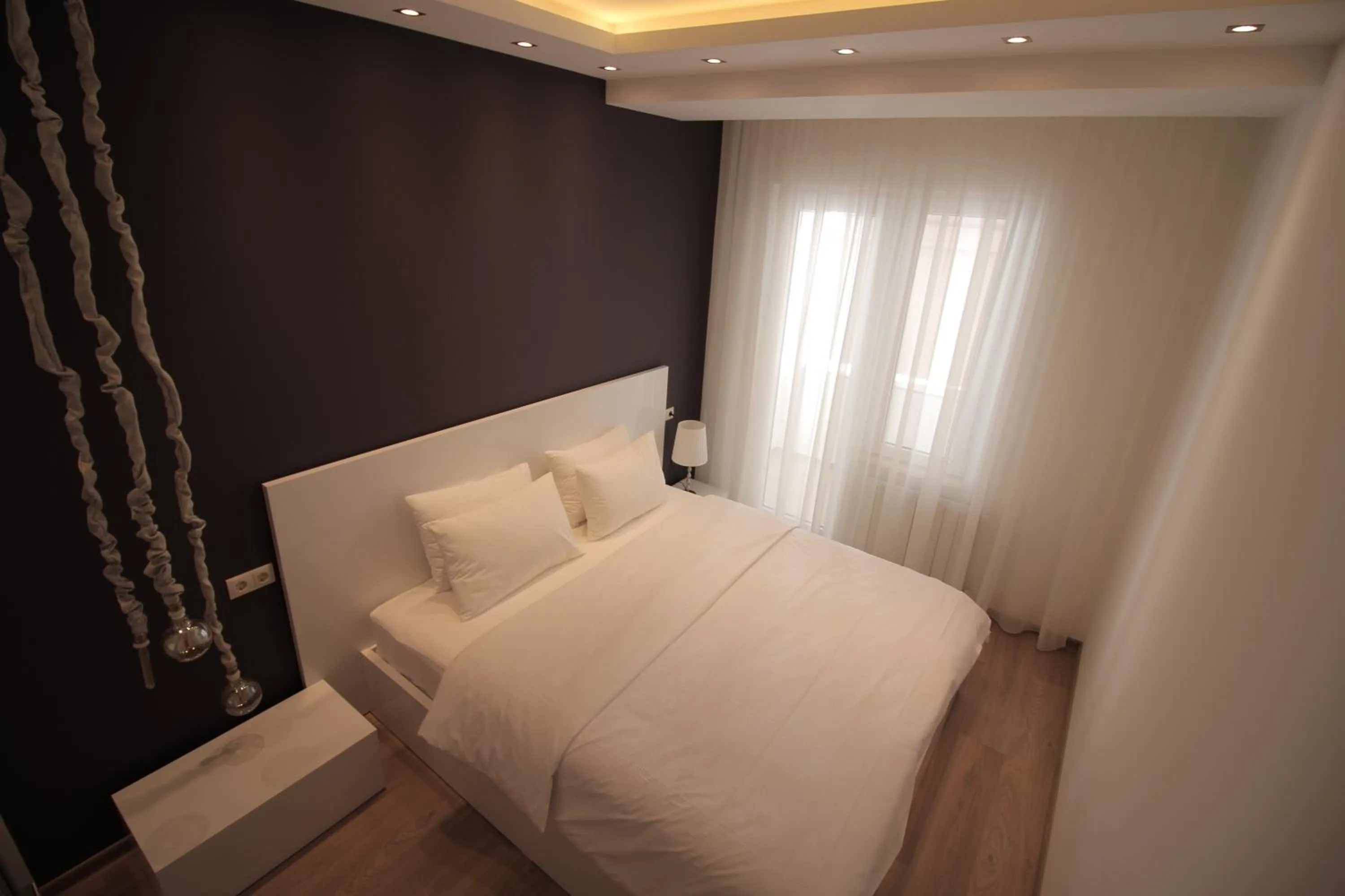 Bedroom, Bed in Superior Apartments