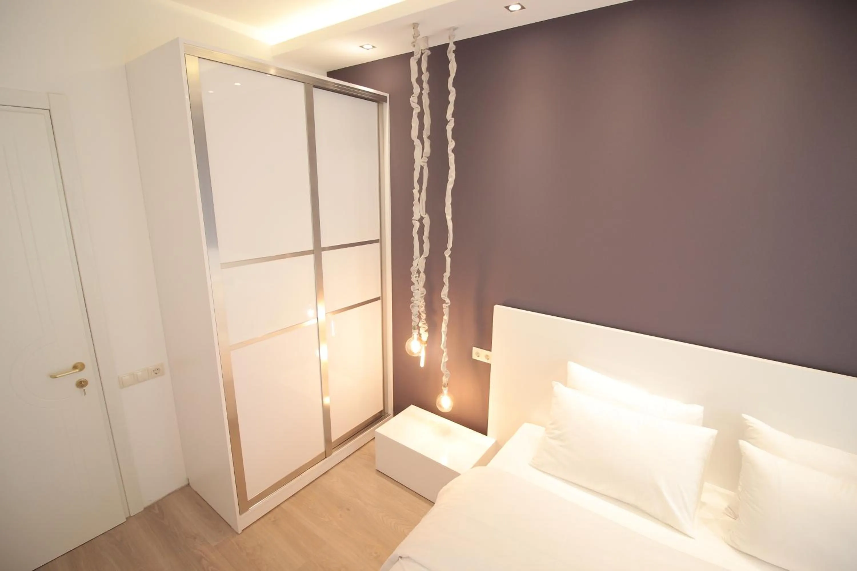 Bedroom, Bed in Superior Apartments