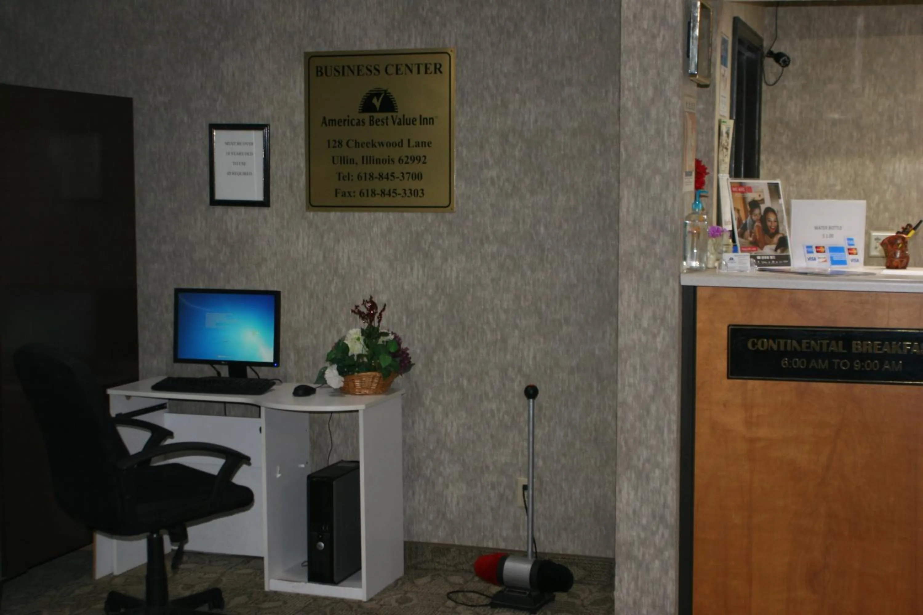 Lobby or reception in Americas Best Value Inn Ullin Mounds