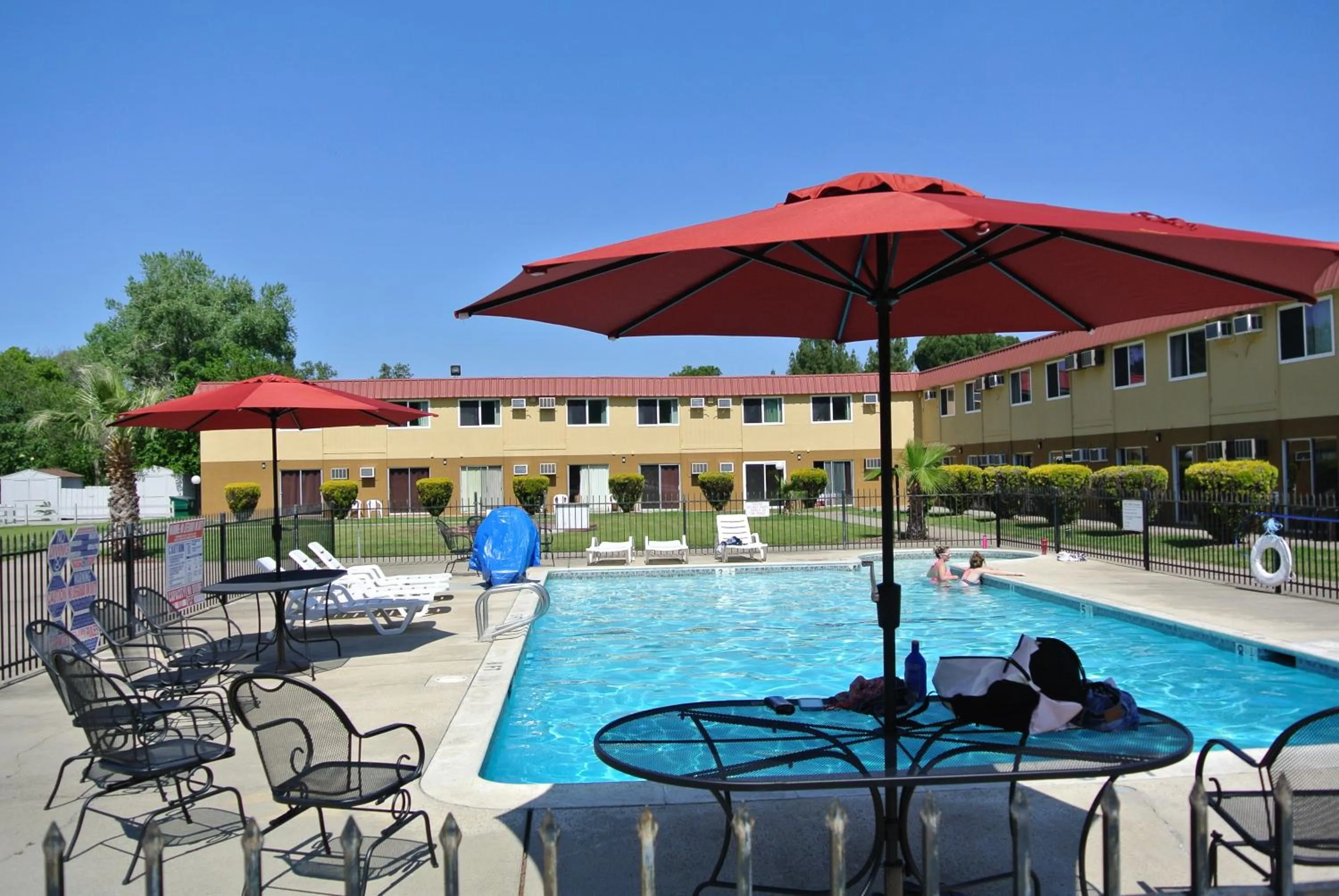 Pool view in Travelodge by Wyndham Red Bluff South of Redding