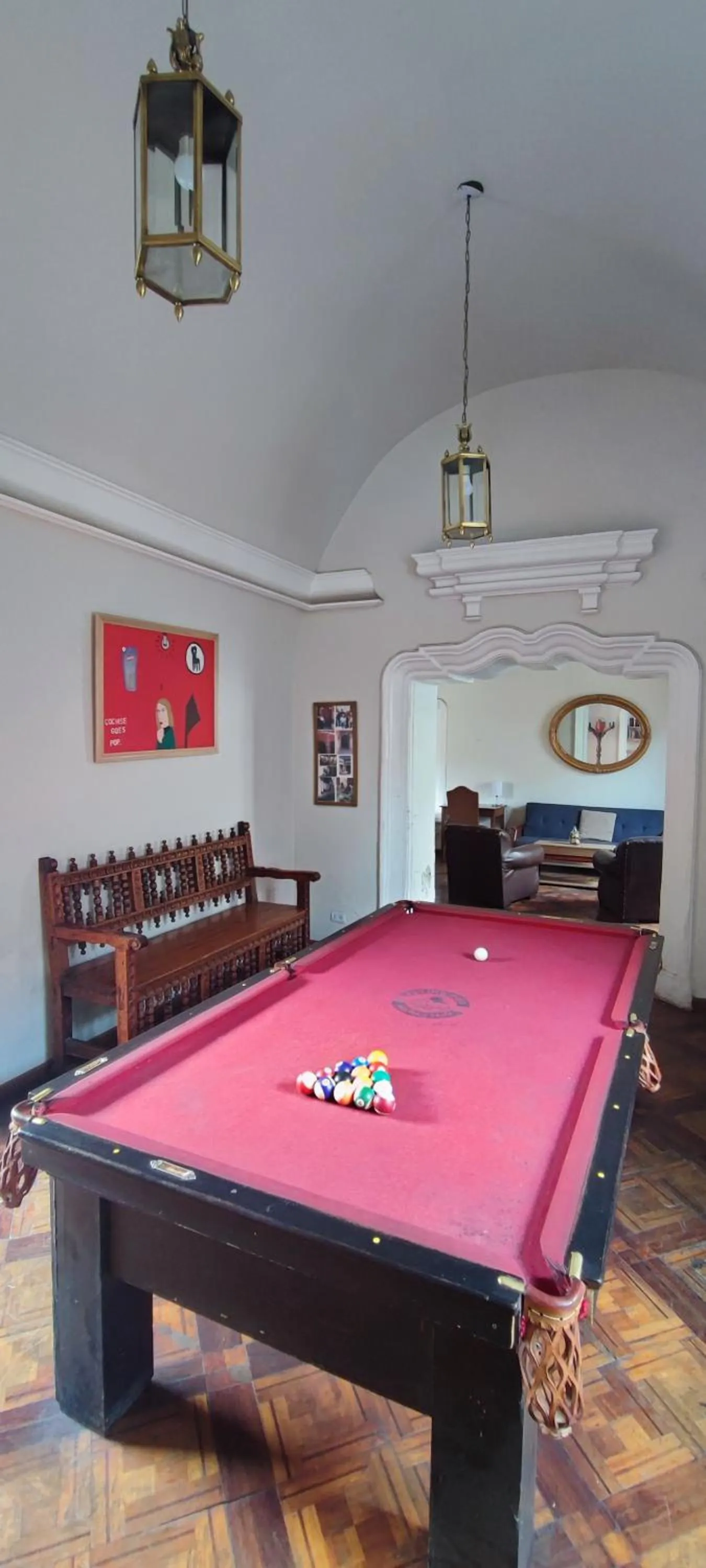 Billiard in Flying Dog Hostel Arequipa