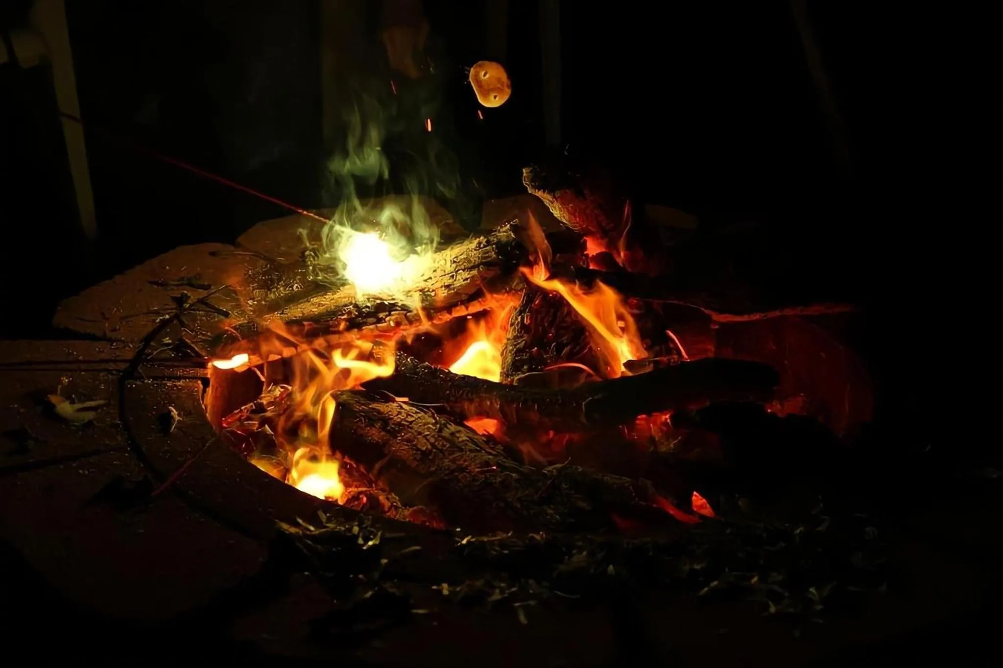 BBQ facilities in Secluded Home with Mini Waterfall and a Creek in Hot Springs