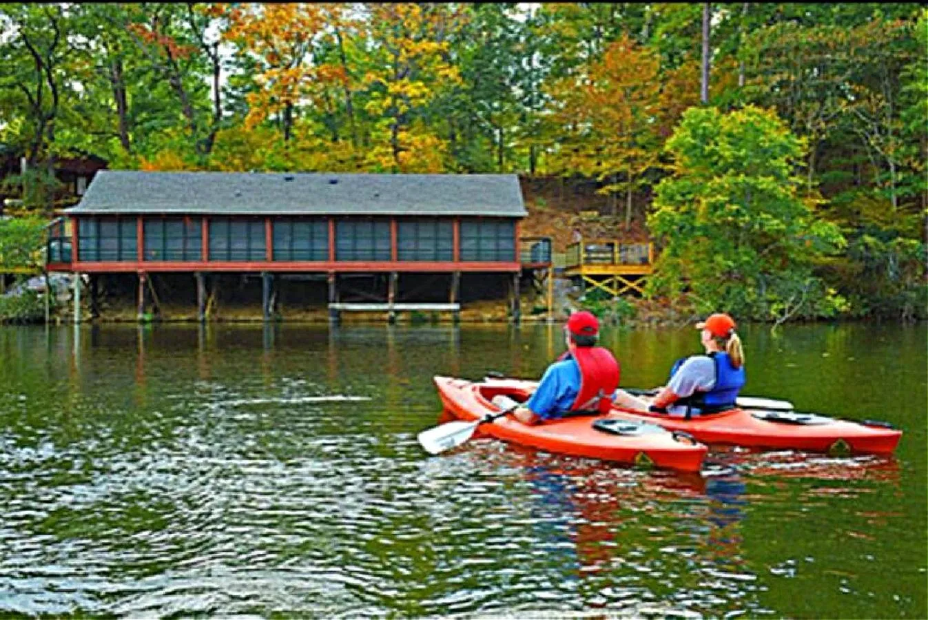 Canoeing in Secluded Home with Mini Waterfall and a Creek in Hot Springs