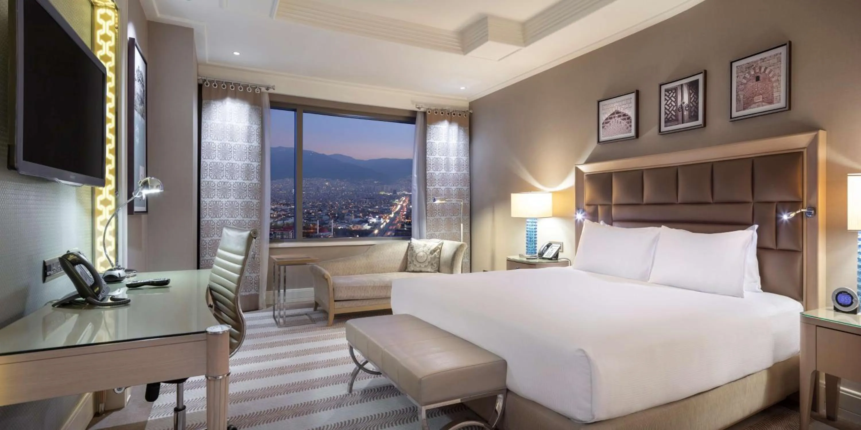 Living room, Bed in Hilton Bursa Convention Center & Spa
