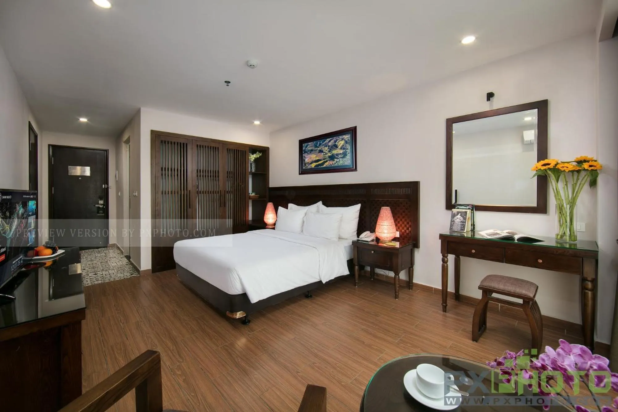 Living room, Bed in Azure Sapa Hotel