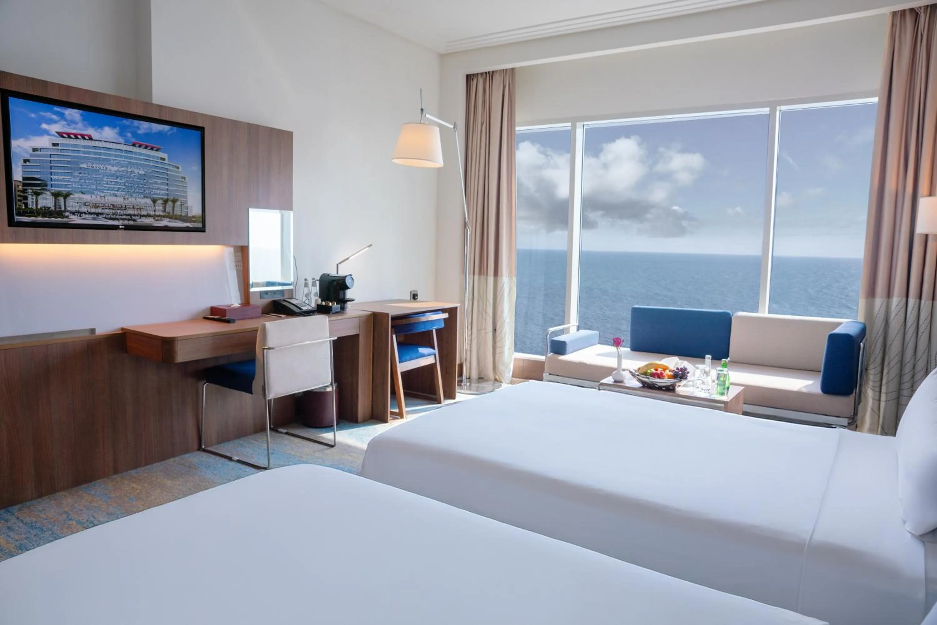 View (from property/room), Bed in Novotel Jazan