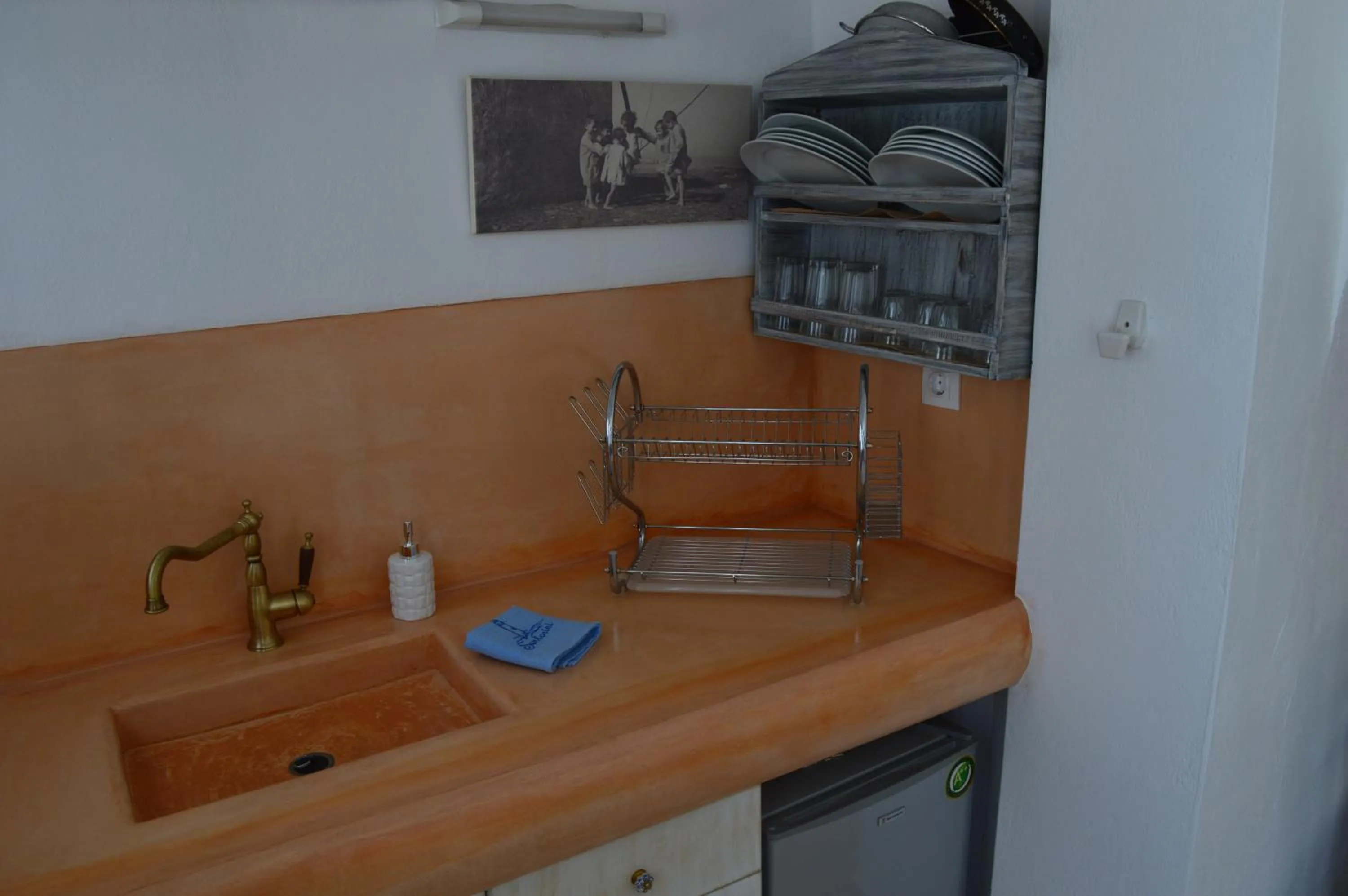 Kitchen or kitchenette in Maryloujohn Villas Oia
