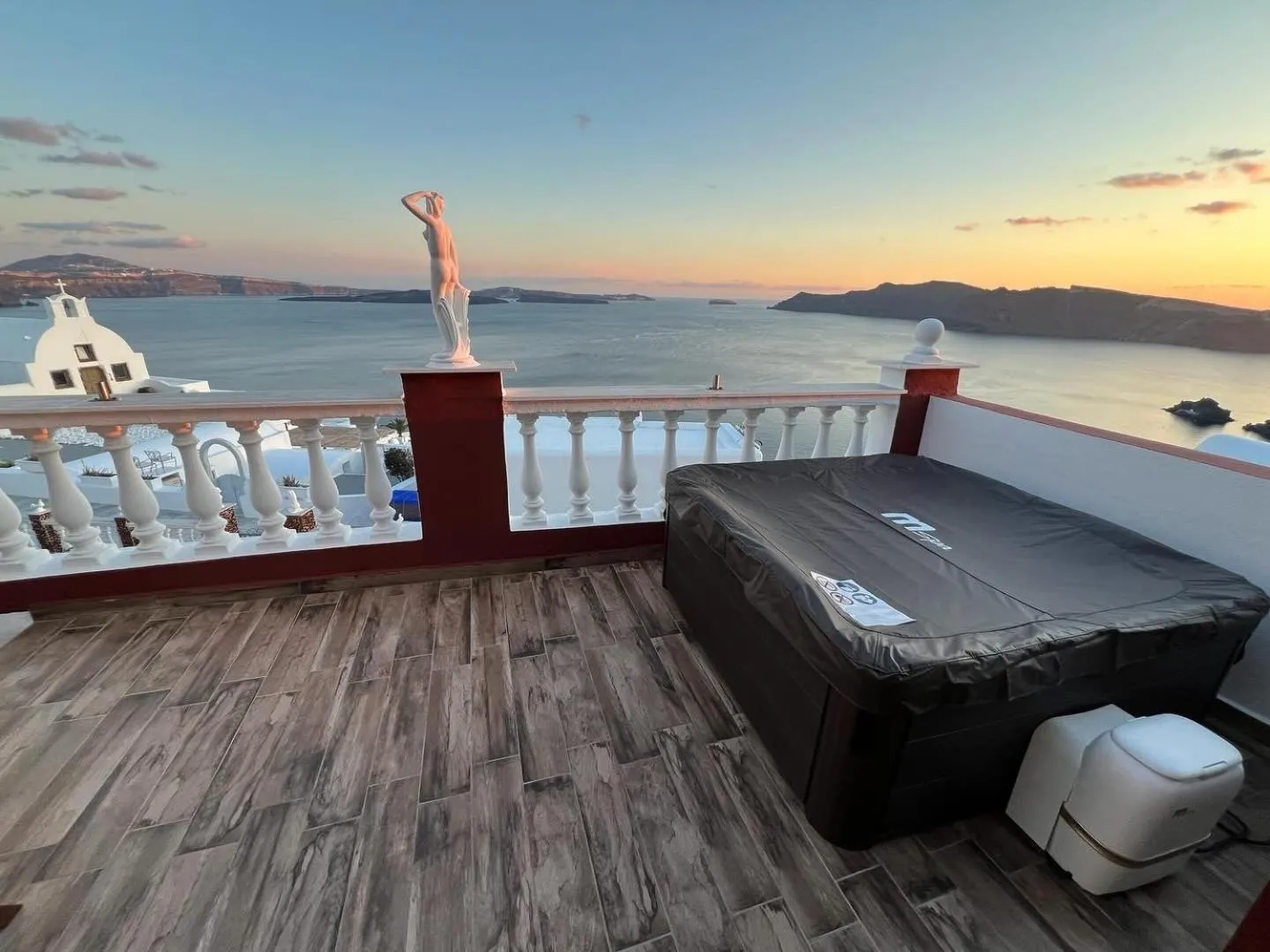 Balcony/Terrace in Maryloujohn Villas Oia