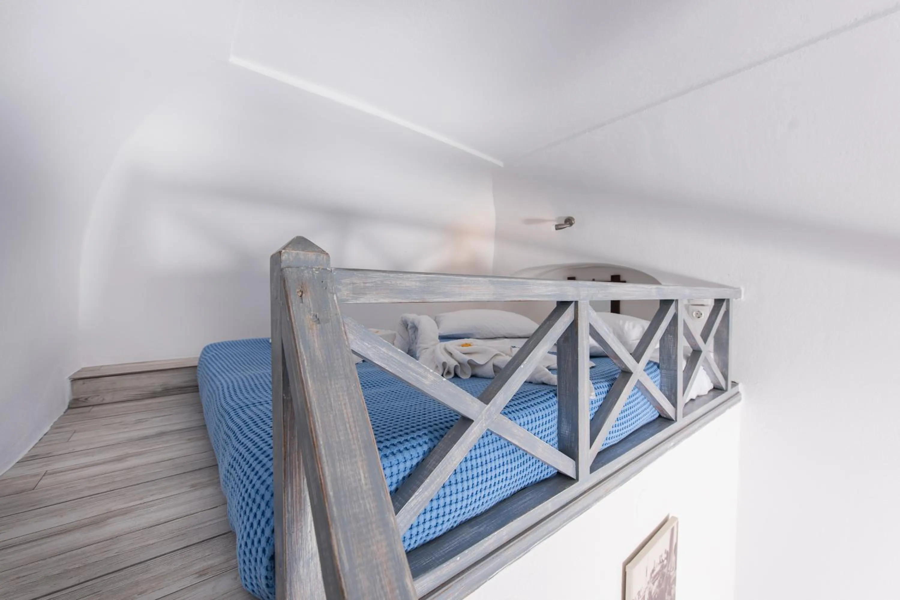 Bed in Maryloujohn Villas Oia