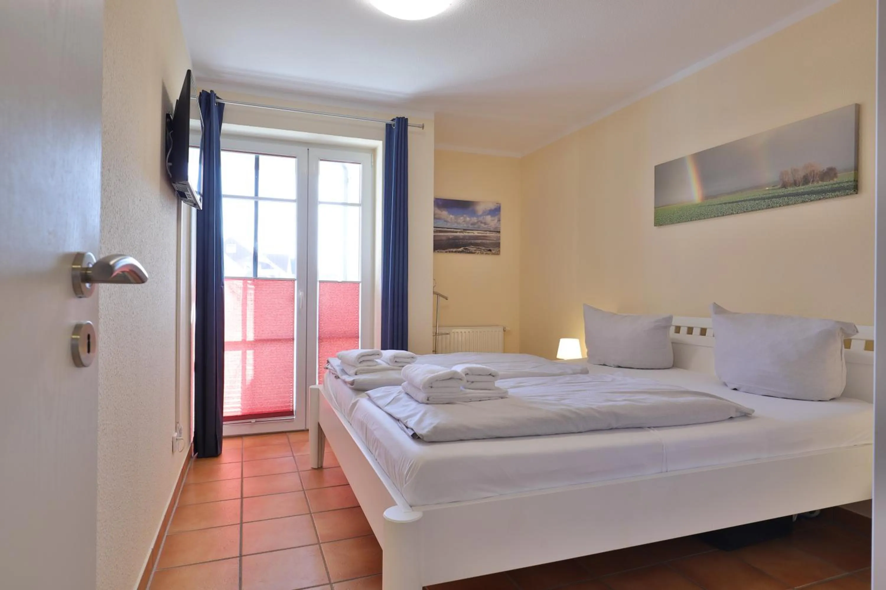 Bedroom, Bed in 2 Zimmer Appartement Poseidon