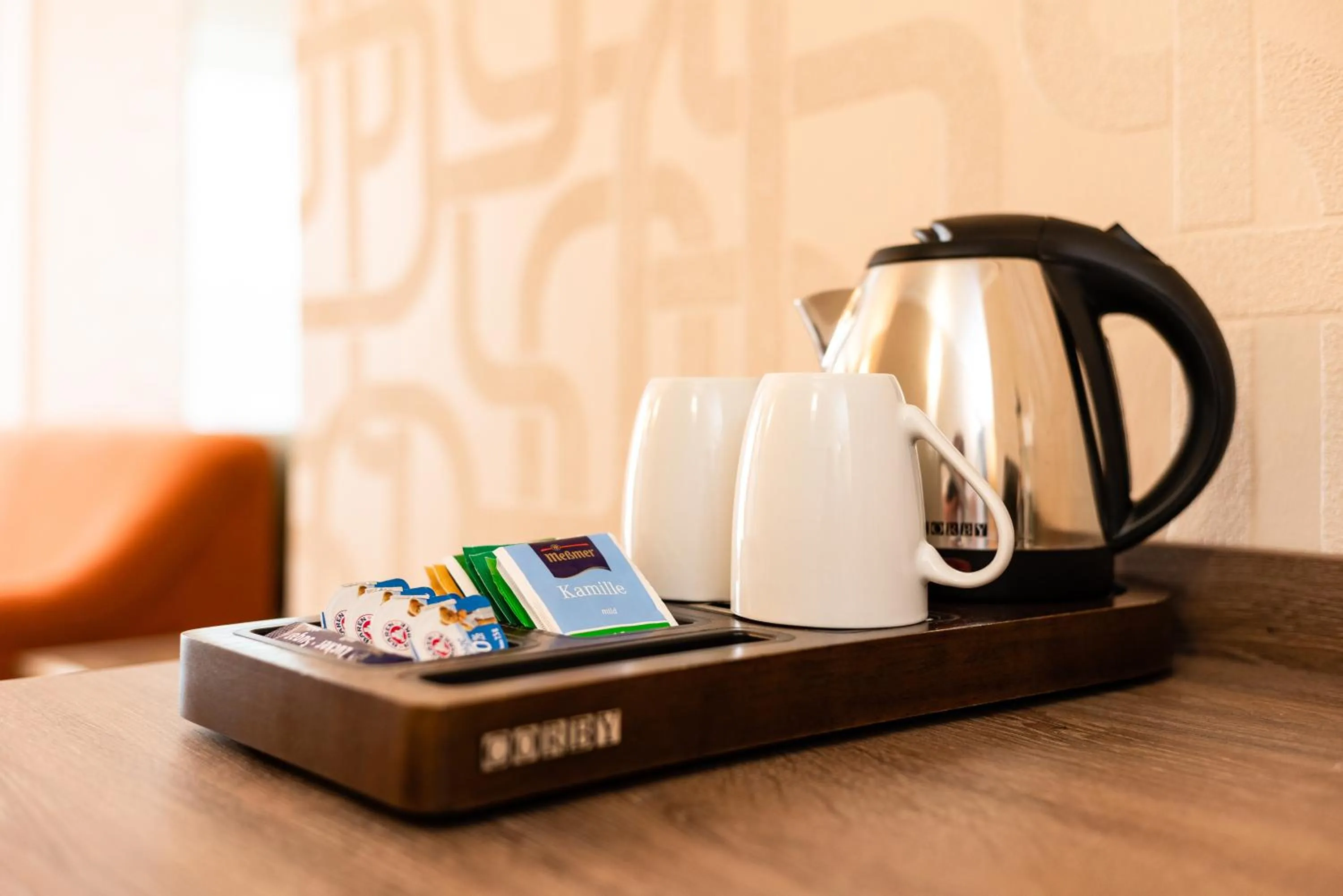 Coffee/tea facilities in Hotel Spree-idyll