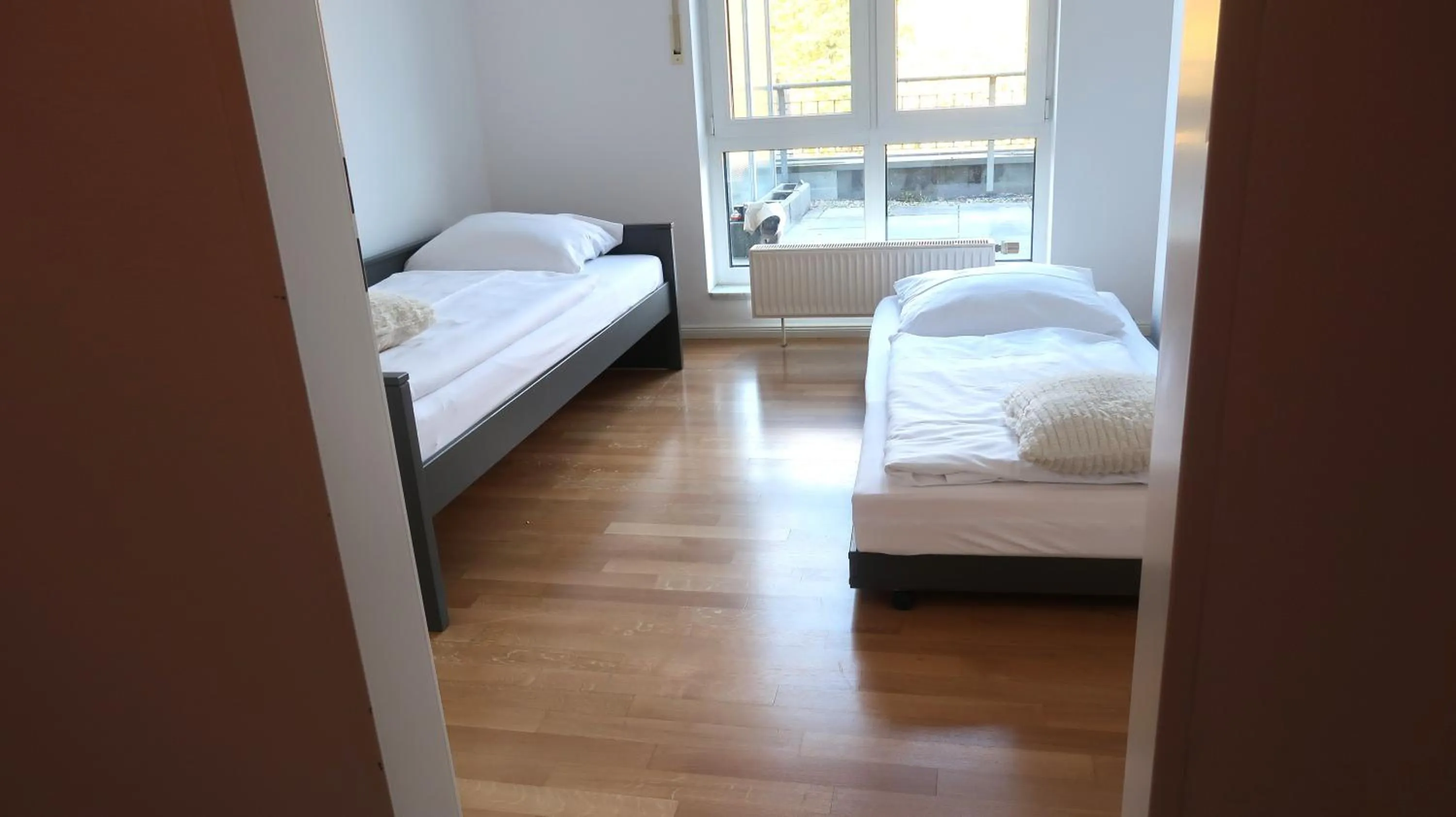 Bedroom, Bed in Hotel Spree-idyll