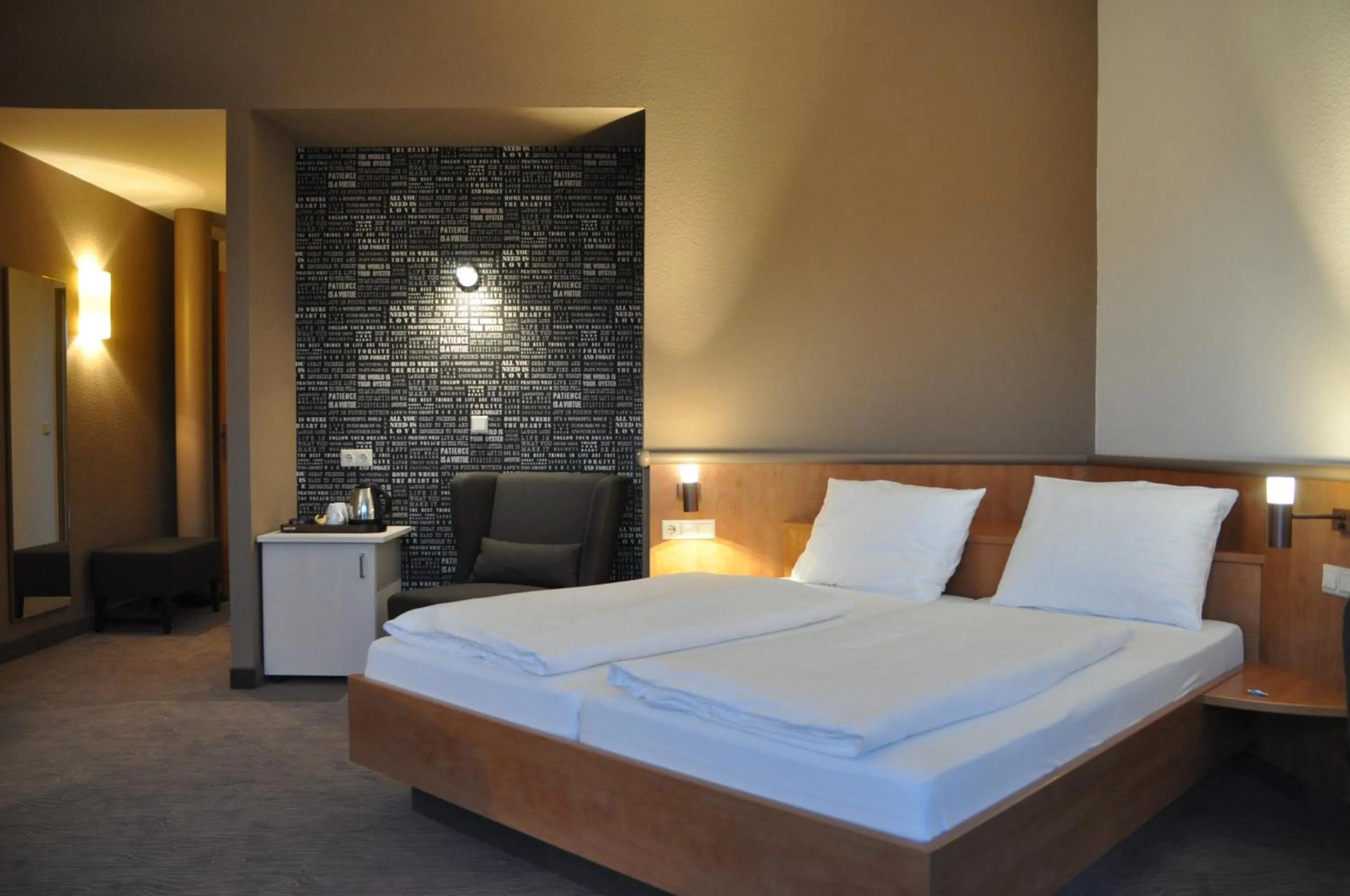 Bed in Hotel Spree-idyll